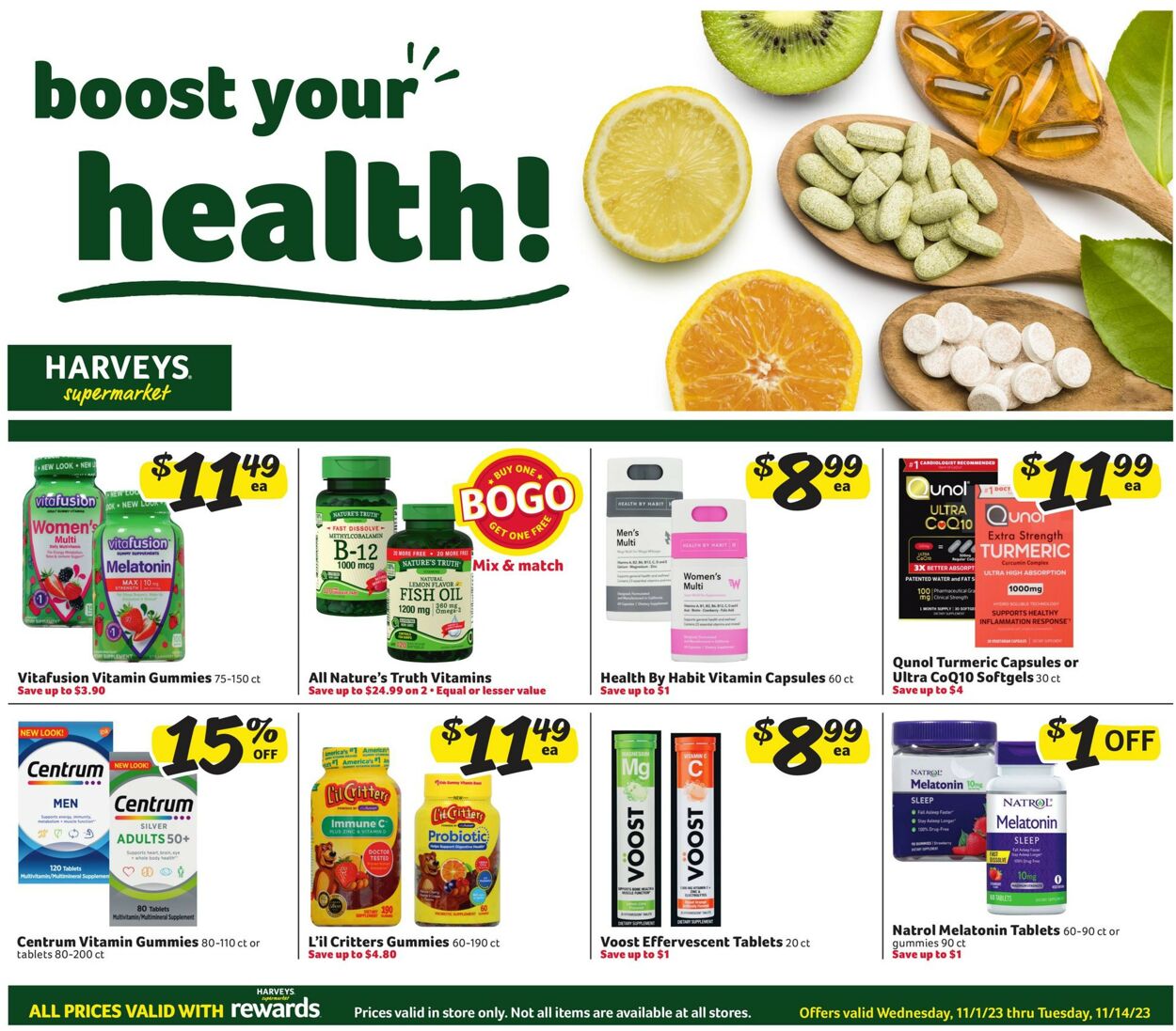 Harveys Supermarket Weekly Ad Circular - valid 11/01-11/14/2023 (Page 8)
