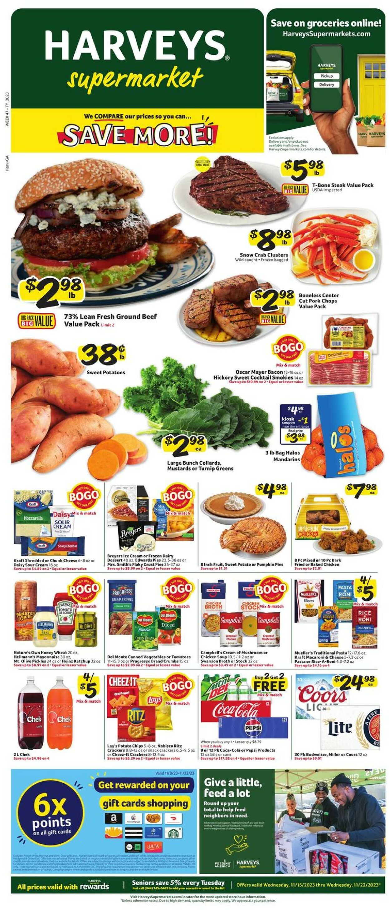 Harveys Supermarket Weekly Ad Circular - valid 11/15-11/21/2023 (Page 2)