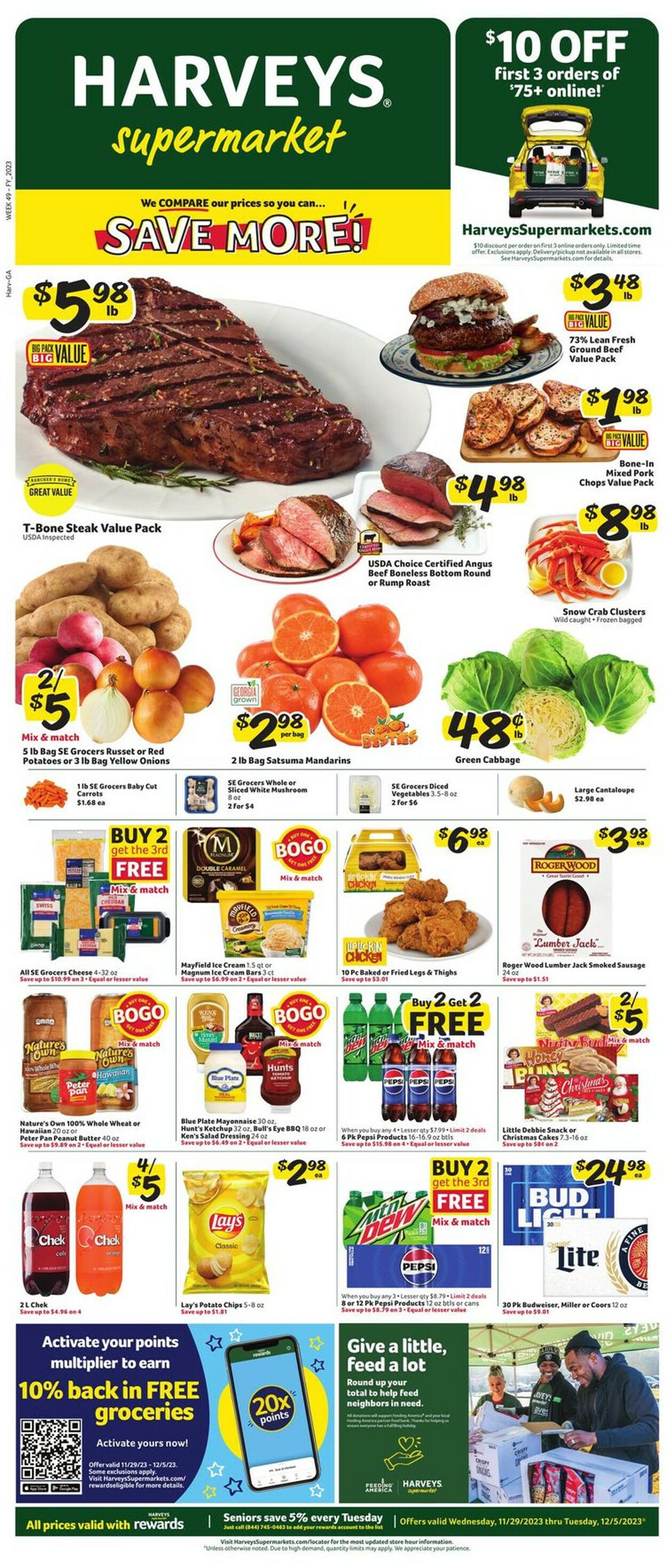 Harveys Supermarket Weekly Ad Circular - valid 11/29-12/05/2023 (Page 2)