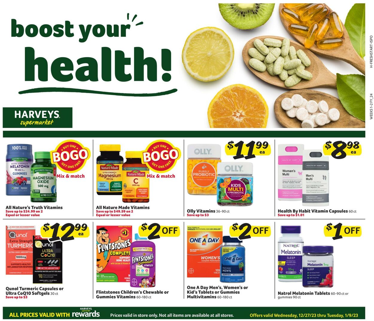 Harveys Supermarket Weekly Ad Circular - valid 12/27-01/09/2024