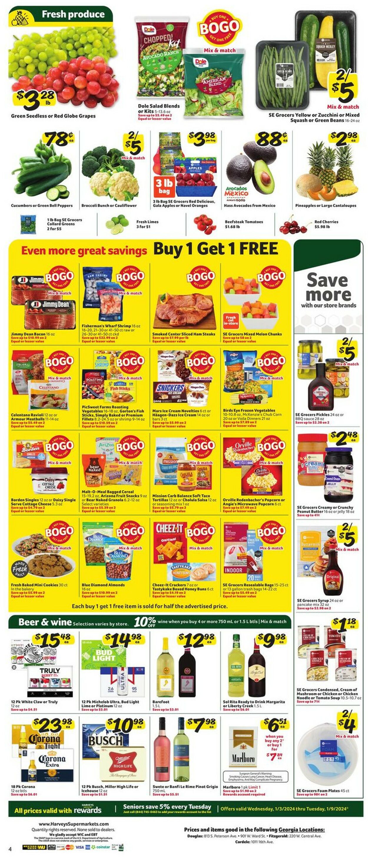 Harveys Supermarket Weekly Ad Circular - valid 01/03-01/09/2024 (Page 8)