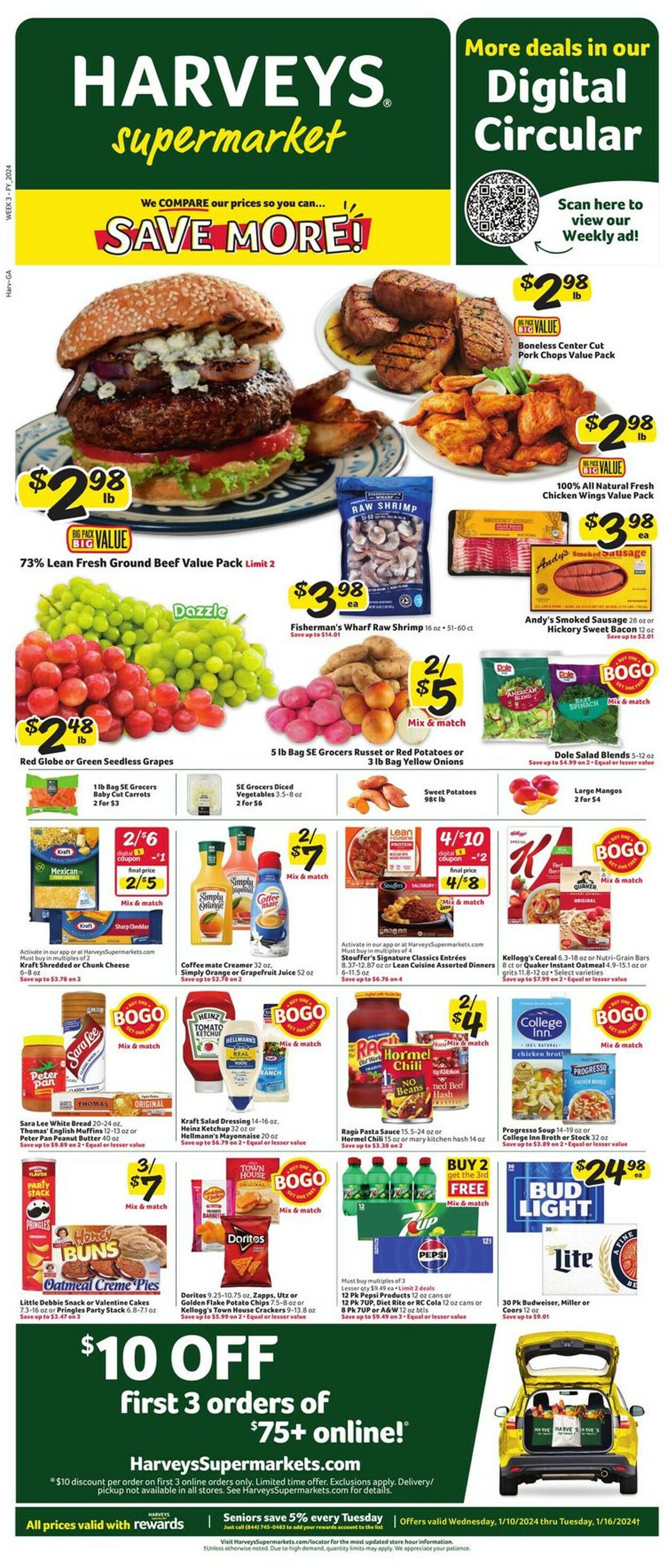 Harveys Supermarket Weekly Ad Circular - valid 01/10-01/16/2024 (Page 2)