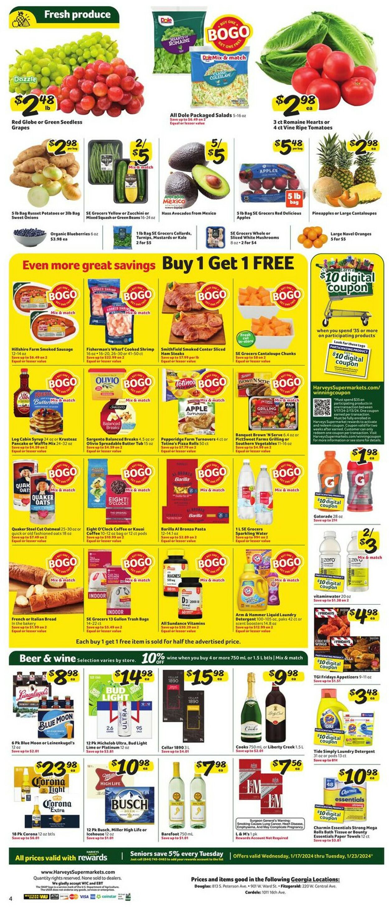 Harveys Supermarket Weekly Ad Circular - valid 01/17-01/23/2024 (Page 10)