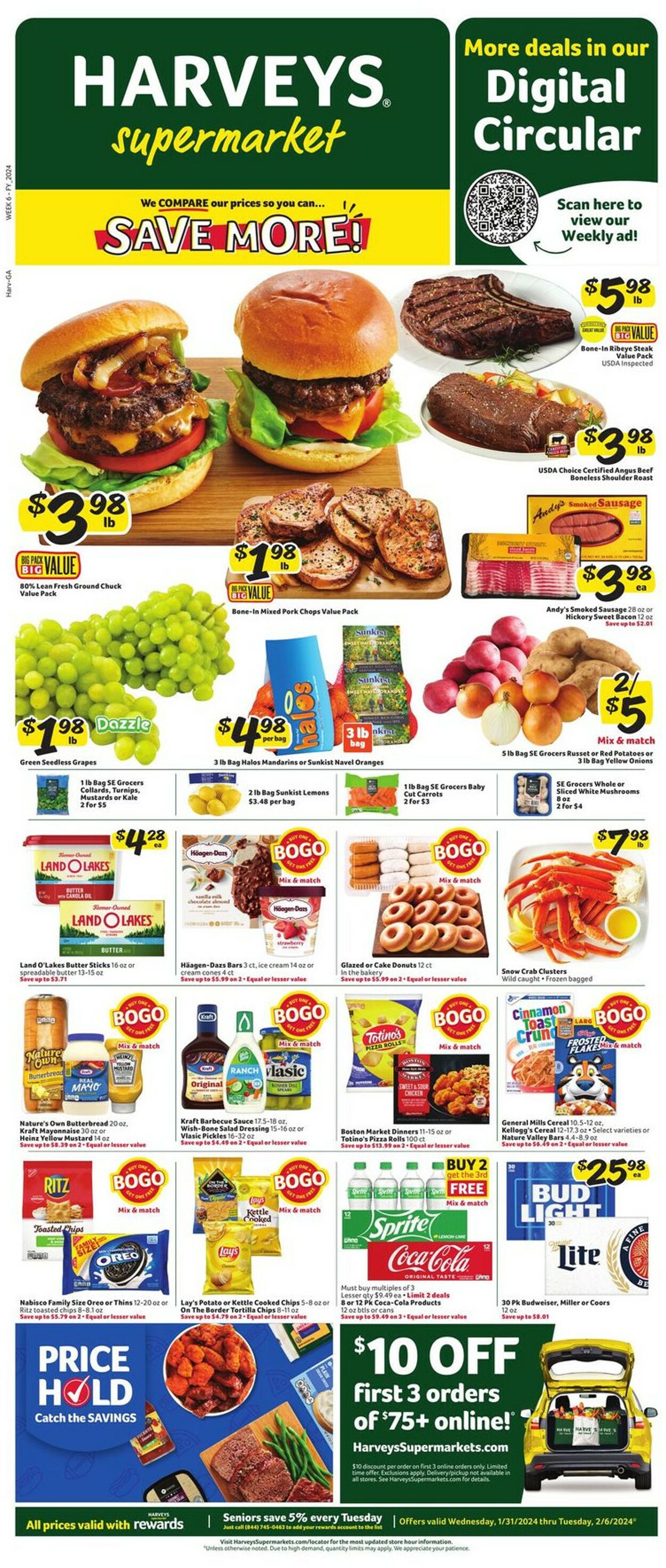 Harveys Supermarket Weekly Ad Circular - valid 01/31-02/06/2024