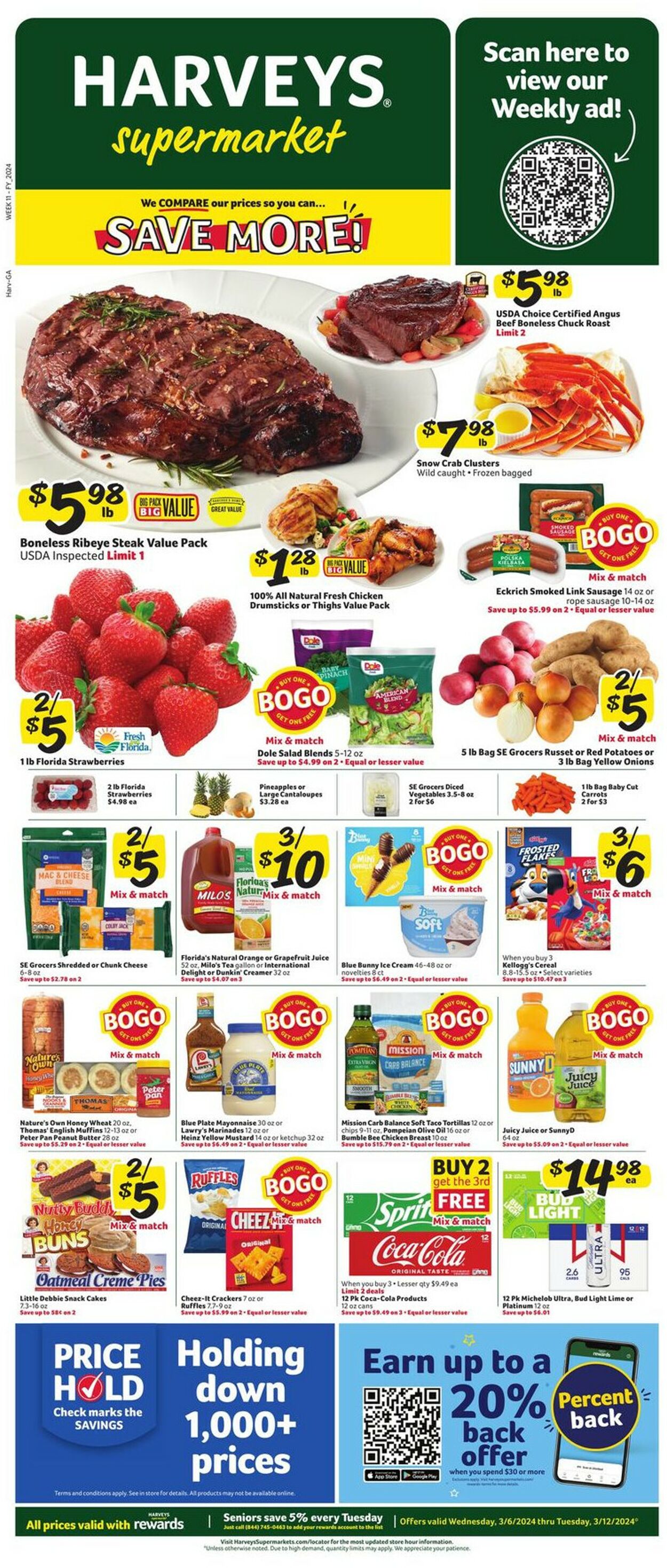 Harveys Supermarket Weekly Ad Circular - valid 03/06-03/12/2024