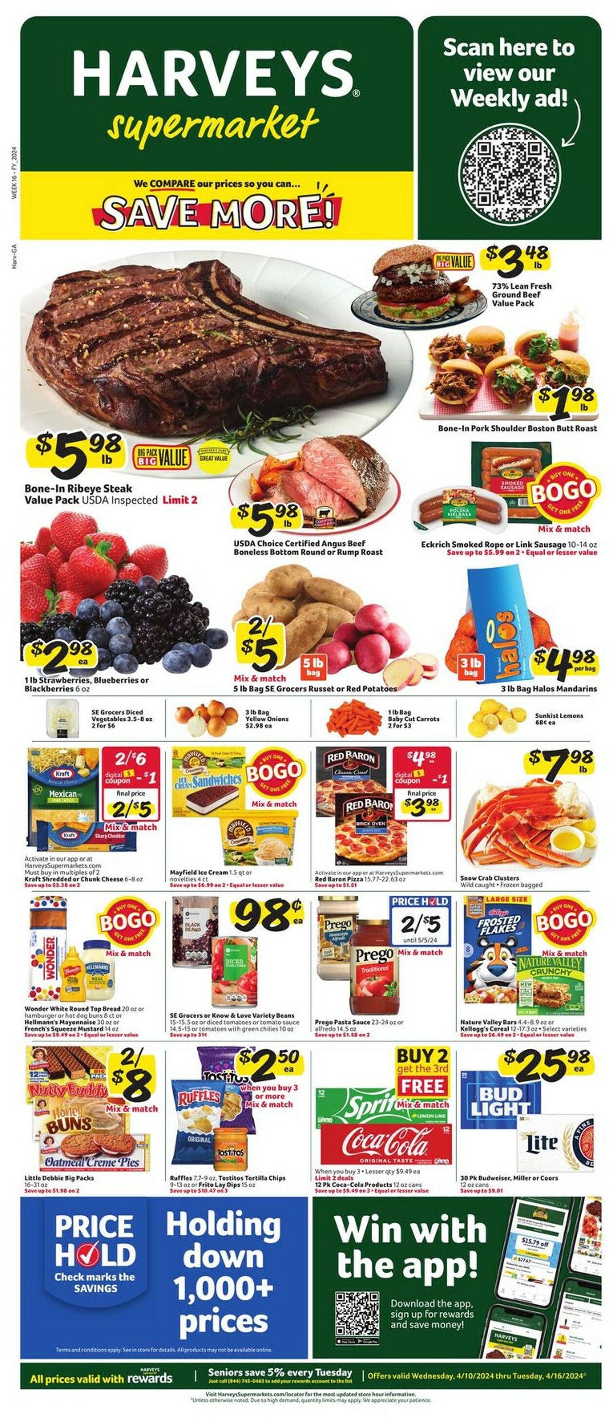 Harveys Supermarket Weekly Ad Circular - valid 04/10-04/16/2024