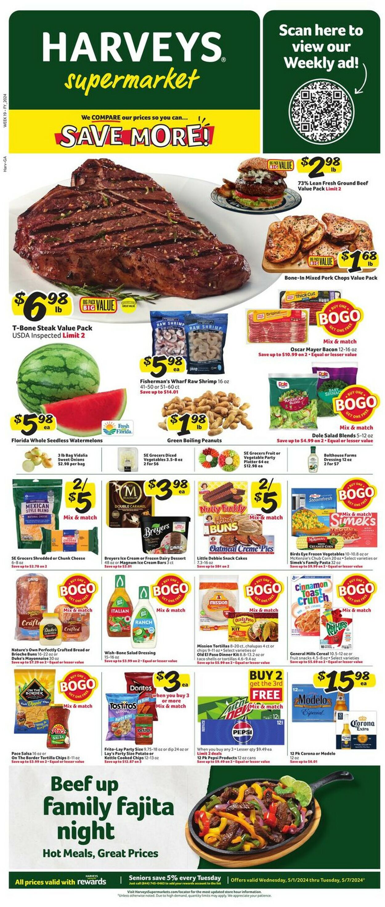 Harveys Supermarket Weekly Ad Circular - valid 05/01-05/07/2024