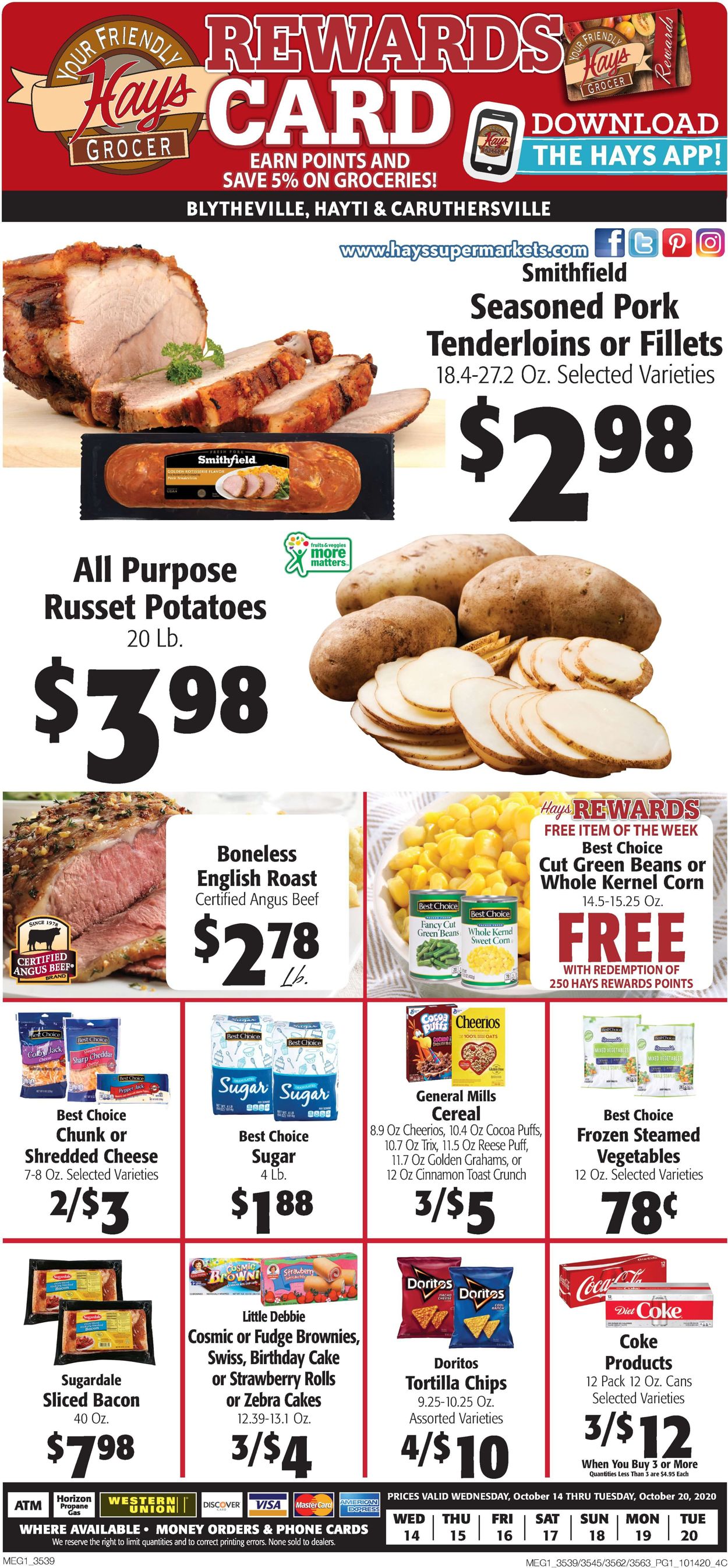 Hays Supermarket Weekly Ad Circular - valid 10/14-10/20/2020 (Page 3)