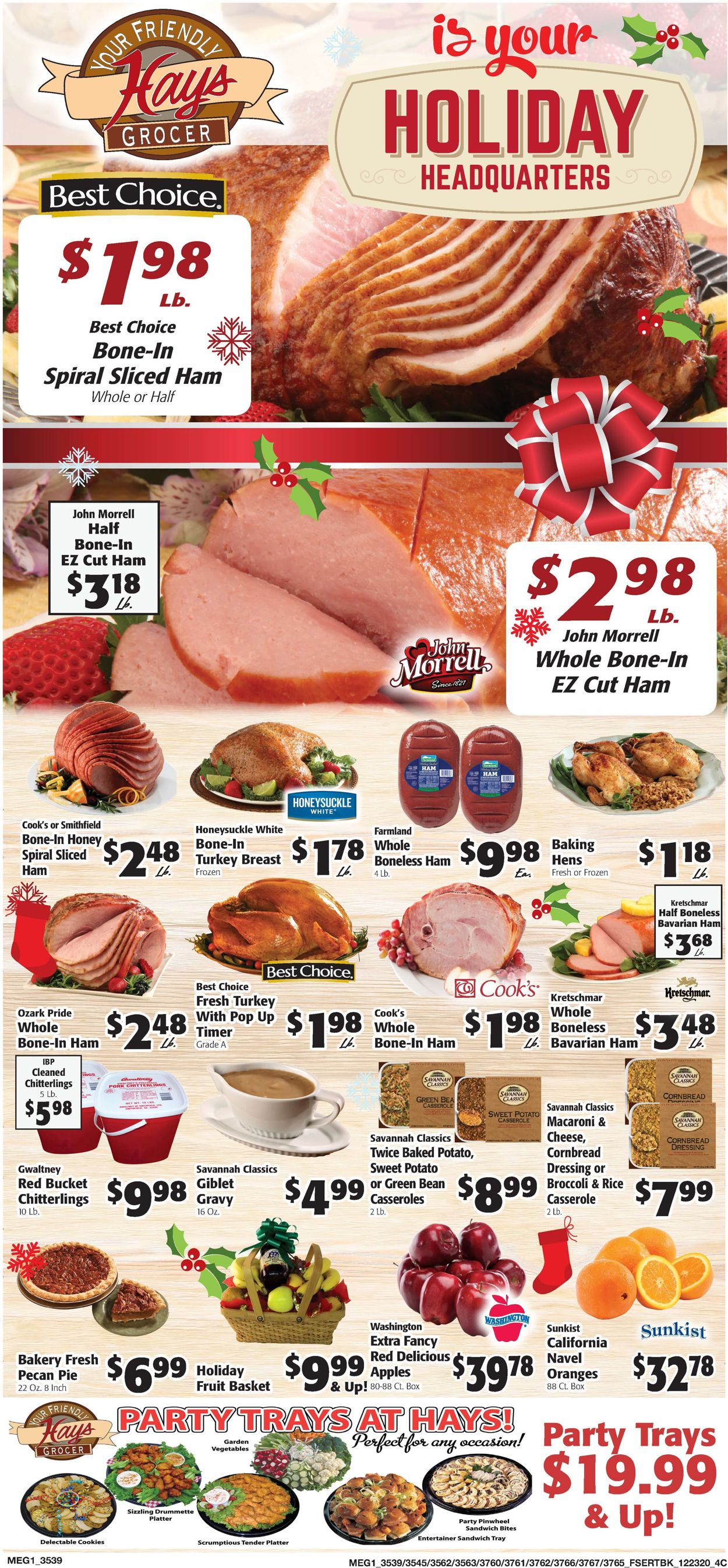Hays Supermarket Christmas Ad 2020 Weekly Ad Circular - valid 12/23-12/29/2020 (Page 2)