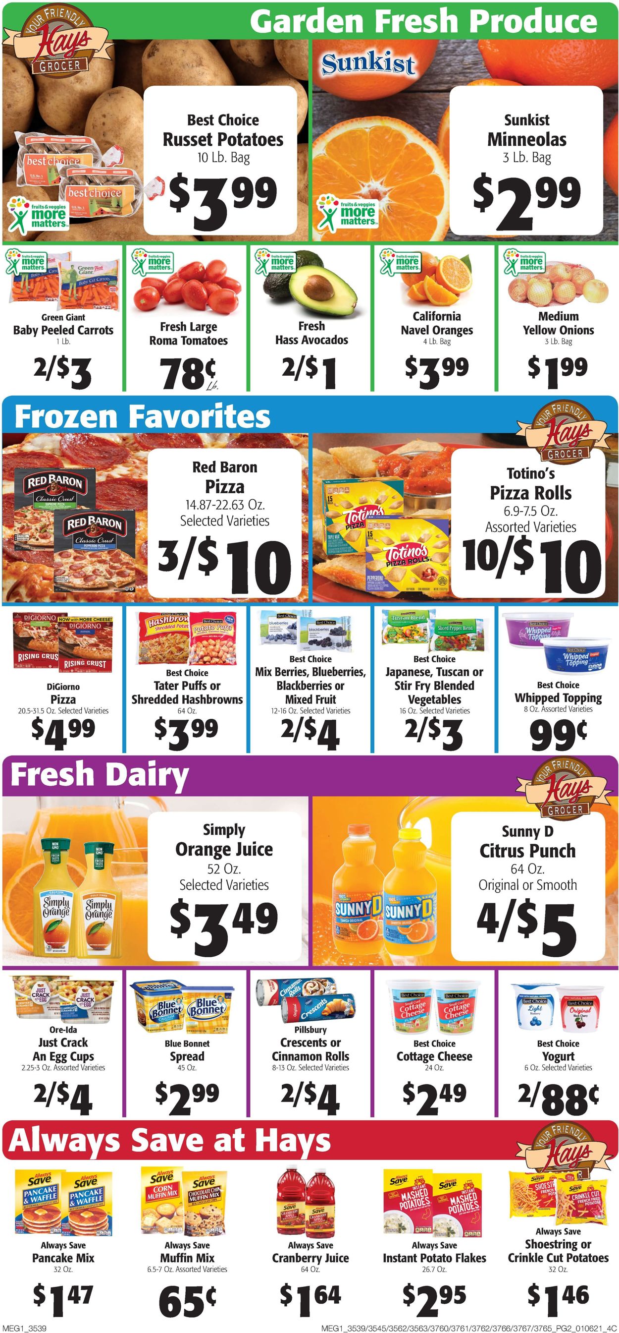 Hays Supermarket Weekly Ad Circular - valid 01/06-01/12/2021 (Page 2)