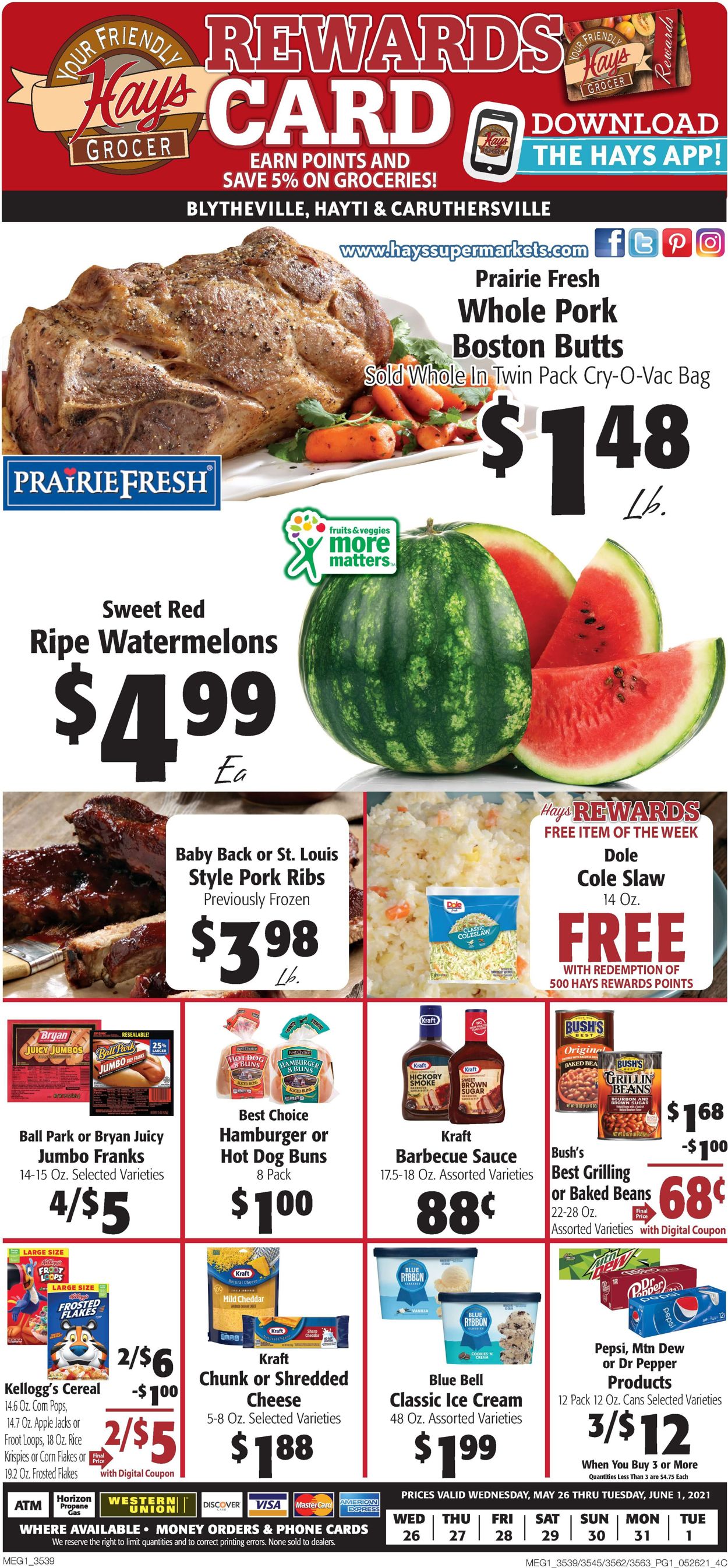 Hays Supermarket Weekly Ad Circular - valid 05/26-06/01/2021 (Page 3)