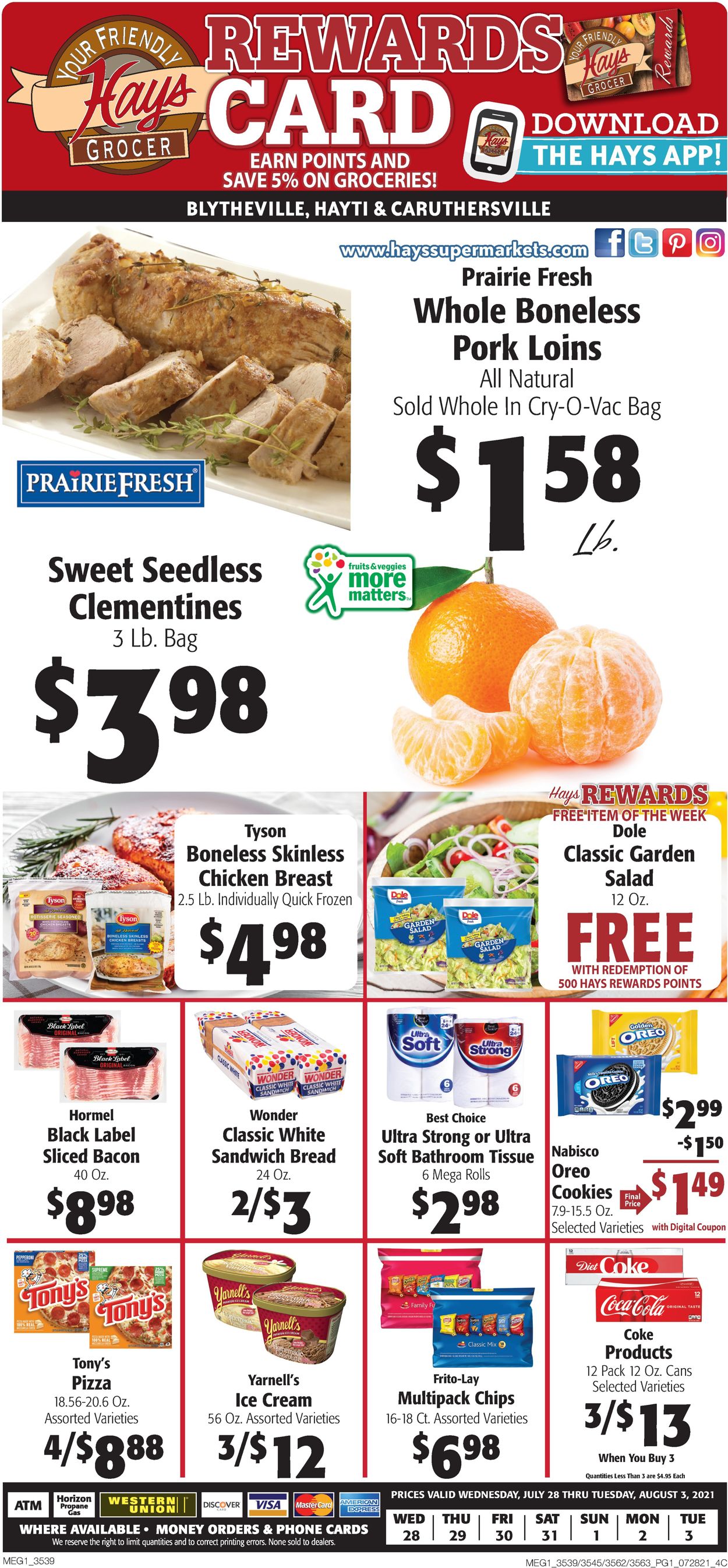Hays Supermarket Weekly Ad Circular - valid 07/28-08/03/2021 (Page 3)