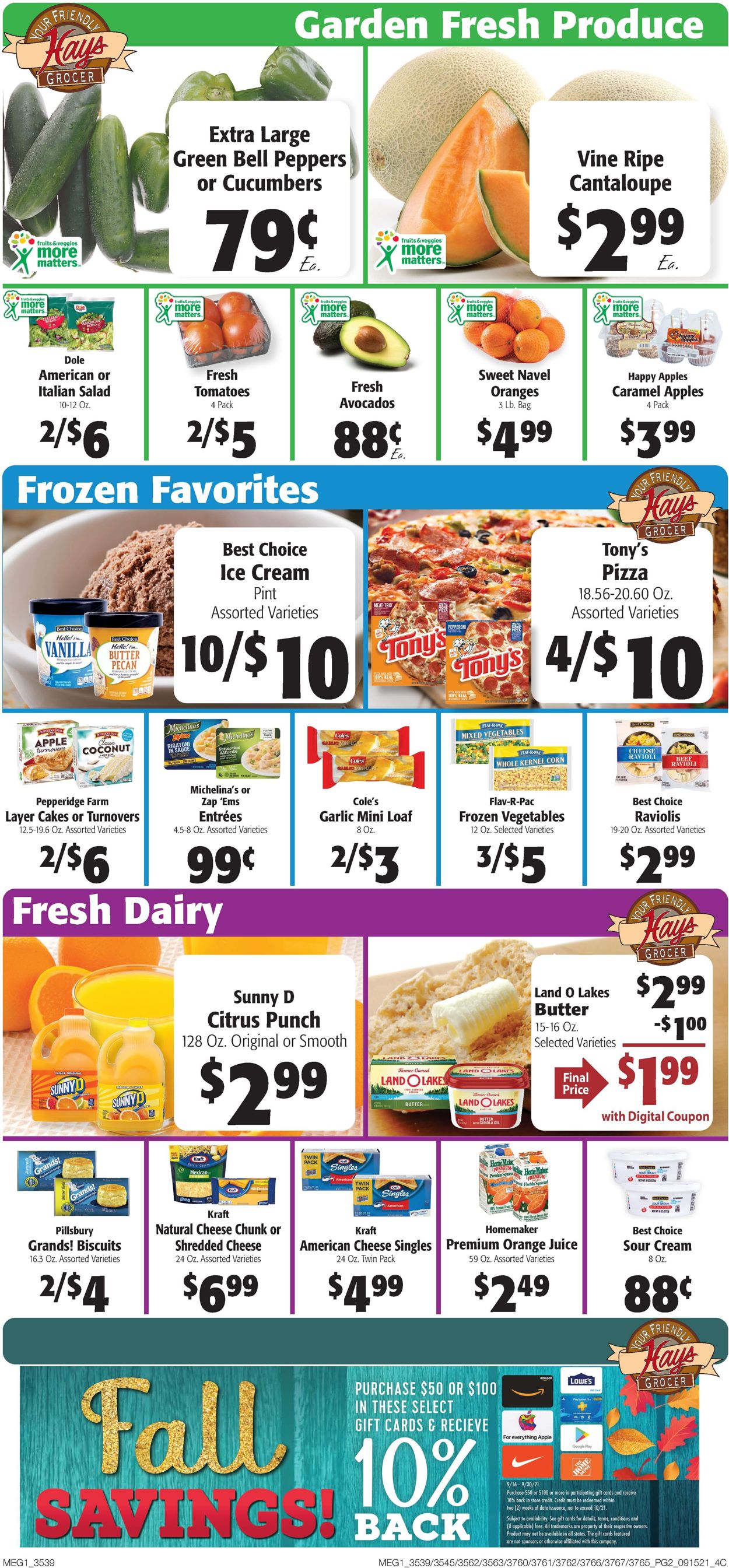 Hays Supermarket Weekly Ad Circular - valid 09/15-09/21/2021 (Page 4)