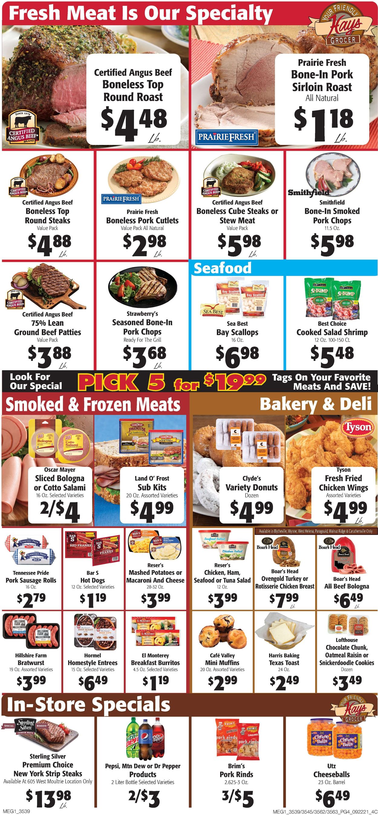 Hays Supermarket Weekly Ad Circular - valid 09/22-09/28/2021 (Page 4)