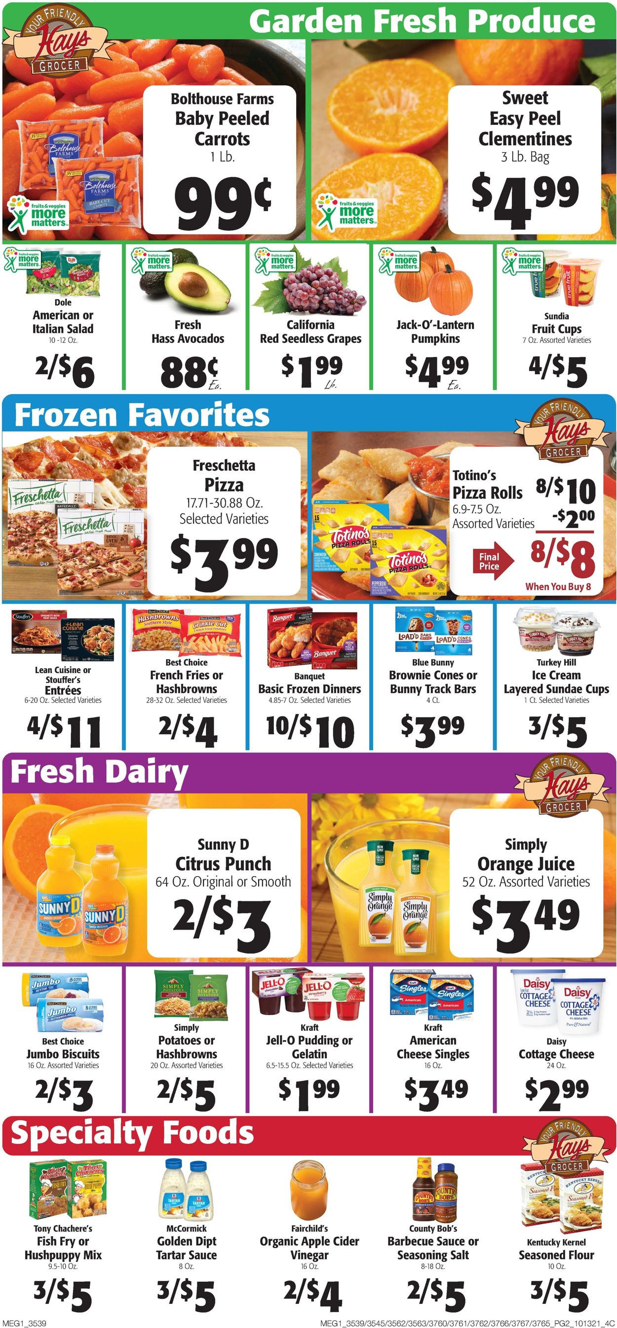 Hays Supermarket Weekly Ad Circular - valid 10/13-10/19/2021 (Page 2)