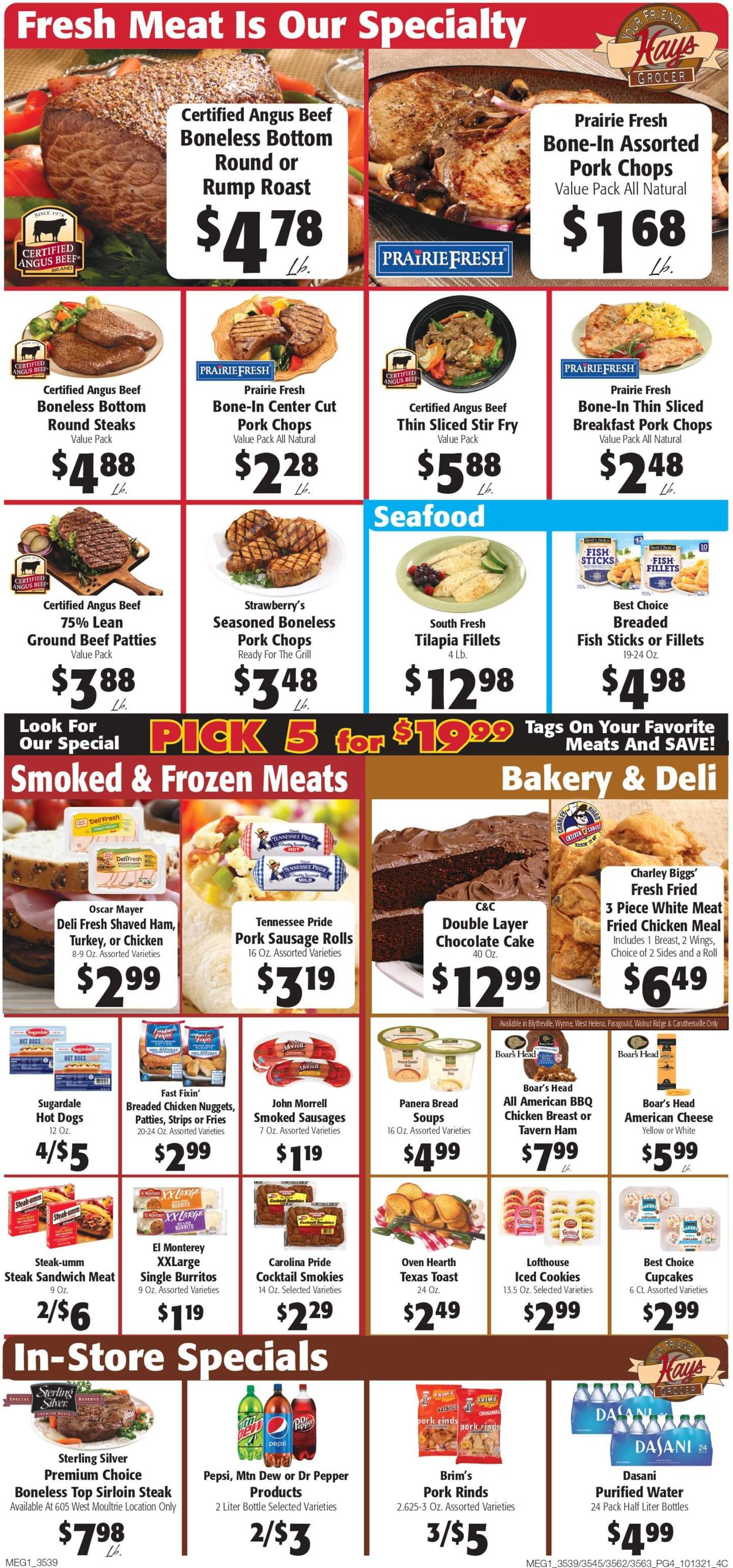Hays Supermarket Weekly Ad Circular - valid 10/13-10/19/2021 (Page 4)