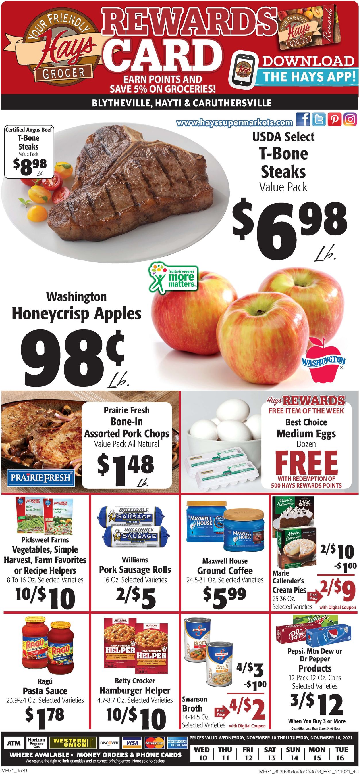 Hays Supermarket Weekly Ad Circular - valid 11/10-11/16/2021 (Page 3)