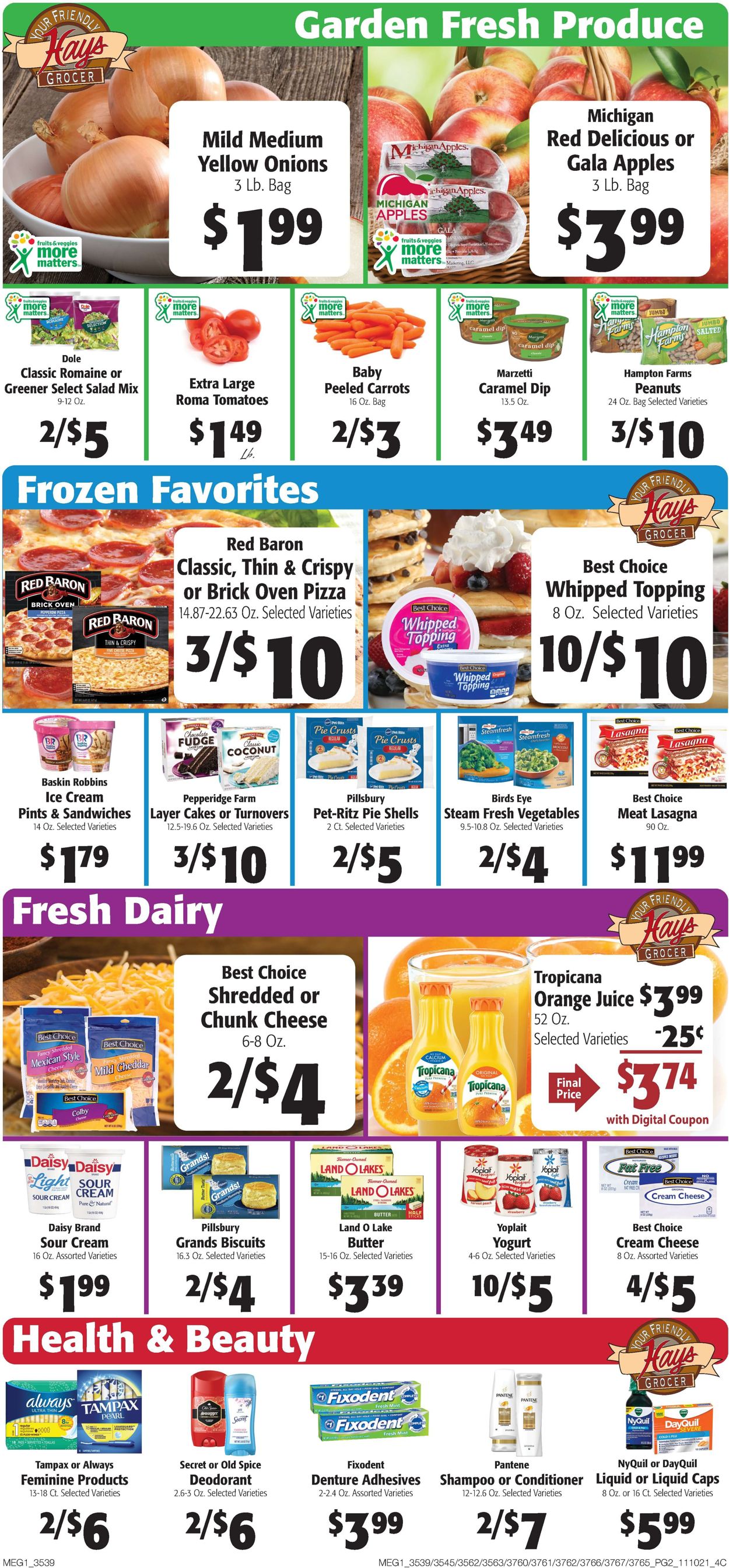 Hays Supermarket Weekly Ad Circular - valid 11/10-11/16/2021 (Page 4)