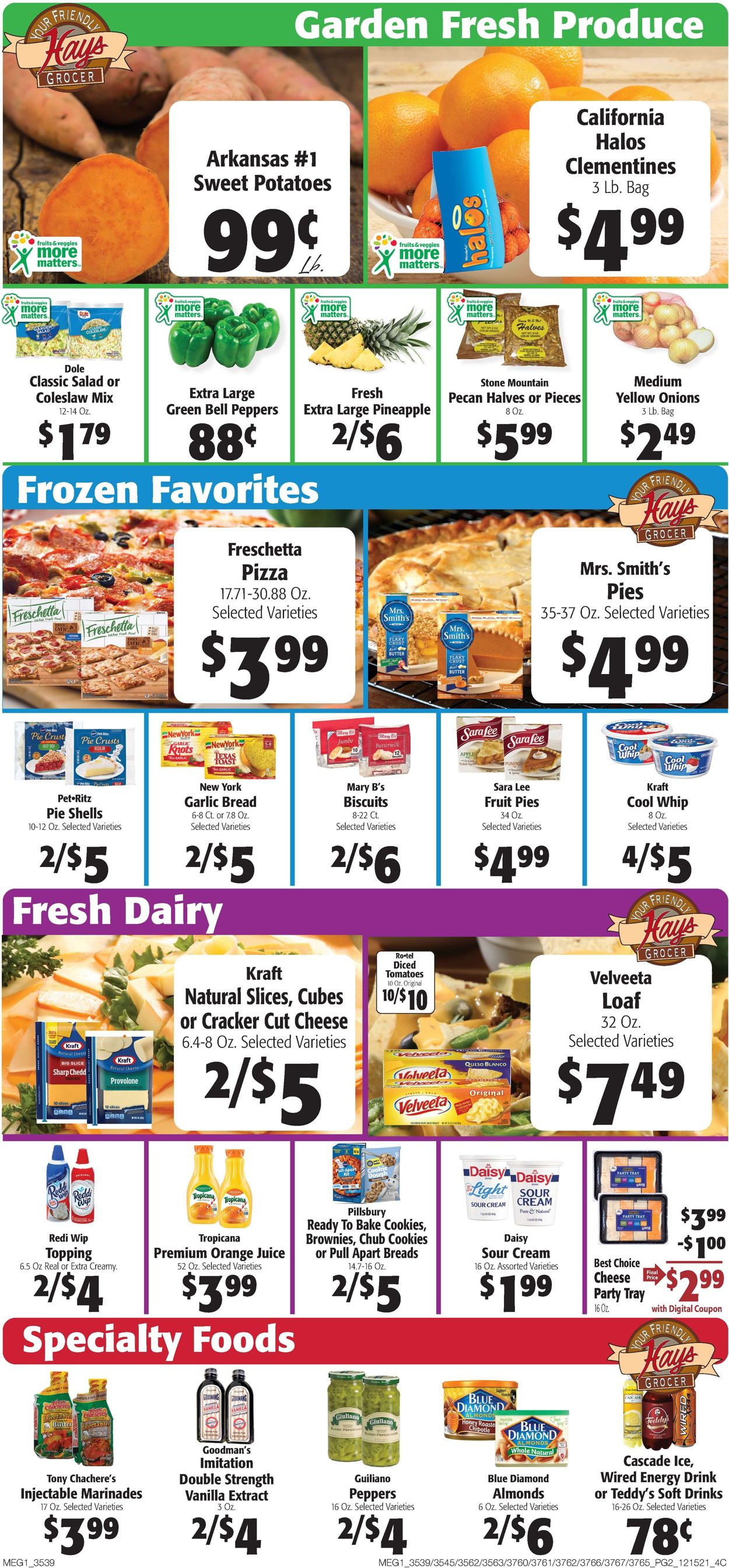 Hays Supermarket HOLIDAY 2021 Weekly Ad Circular - valid 12/15-12/21/2021 (Page 4)