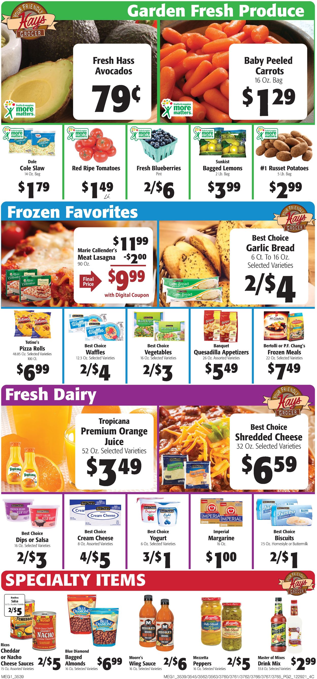 Hays Supermarket Weekly Ad Circular - valid 12/29-01/04/2022 (Page 4)