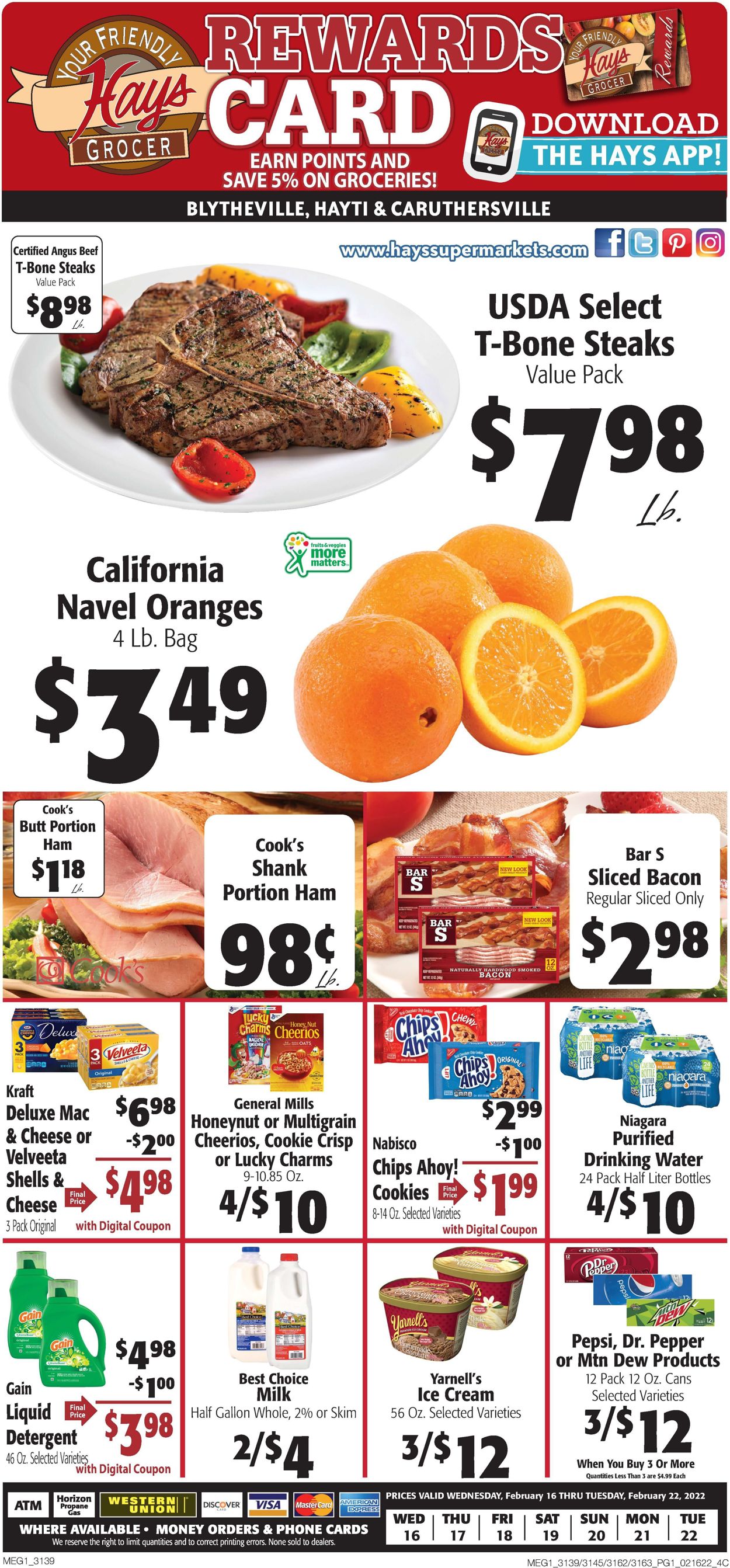 Hays Supermarket Weekly Ad Circular - valid 02/16-02/22/2022