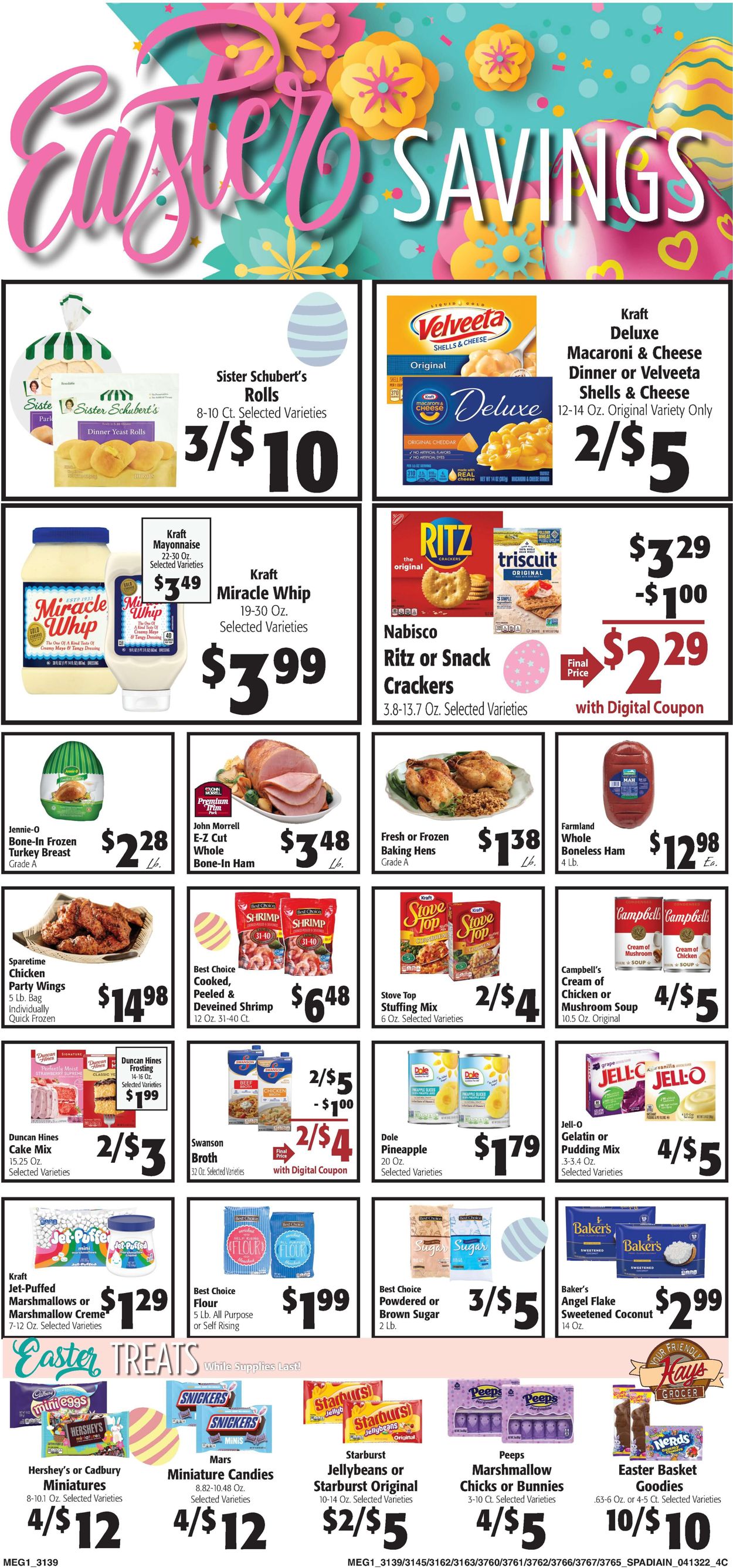 Hays Supermarket EASTER AD 2022 Weekly Ad Circular - valid 04/13-04/19/2022 (Page 2)