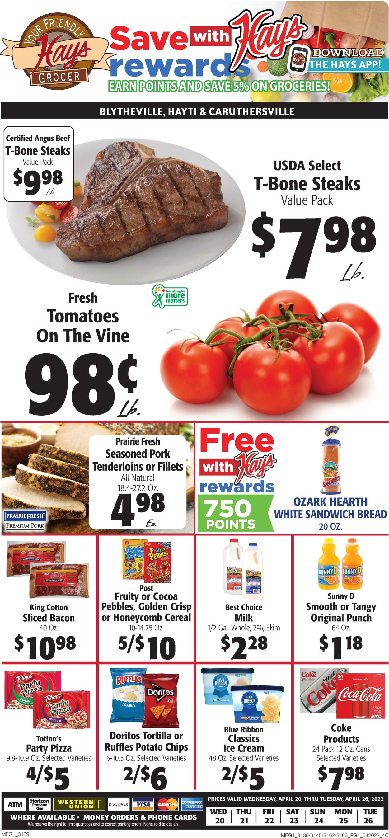 Hays Supermarket Weekly Ad Circular - valid 04/20-04/26/2022