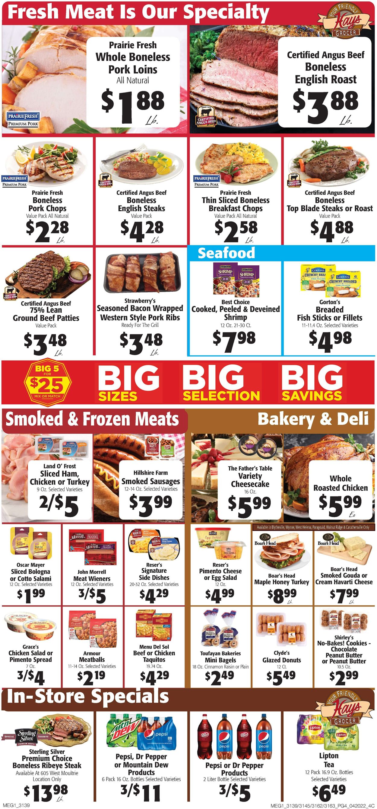Hays Supermarket Weekly Ad Circular - valid 04/20-04/26/2022 (Page 4)