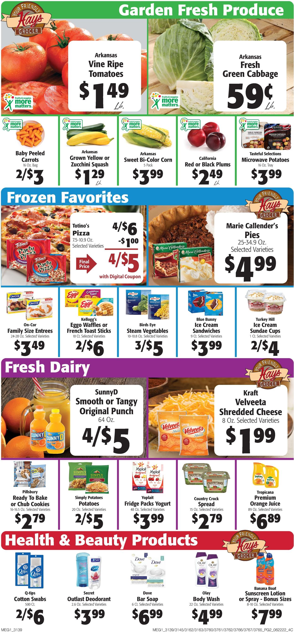 Hays Supermarket Weekly Ad Circular - valid 06/22-06/28/2022 (Page 2)