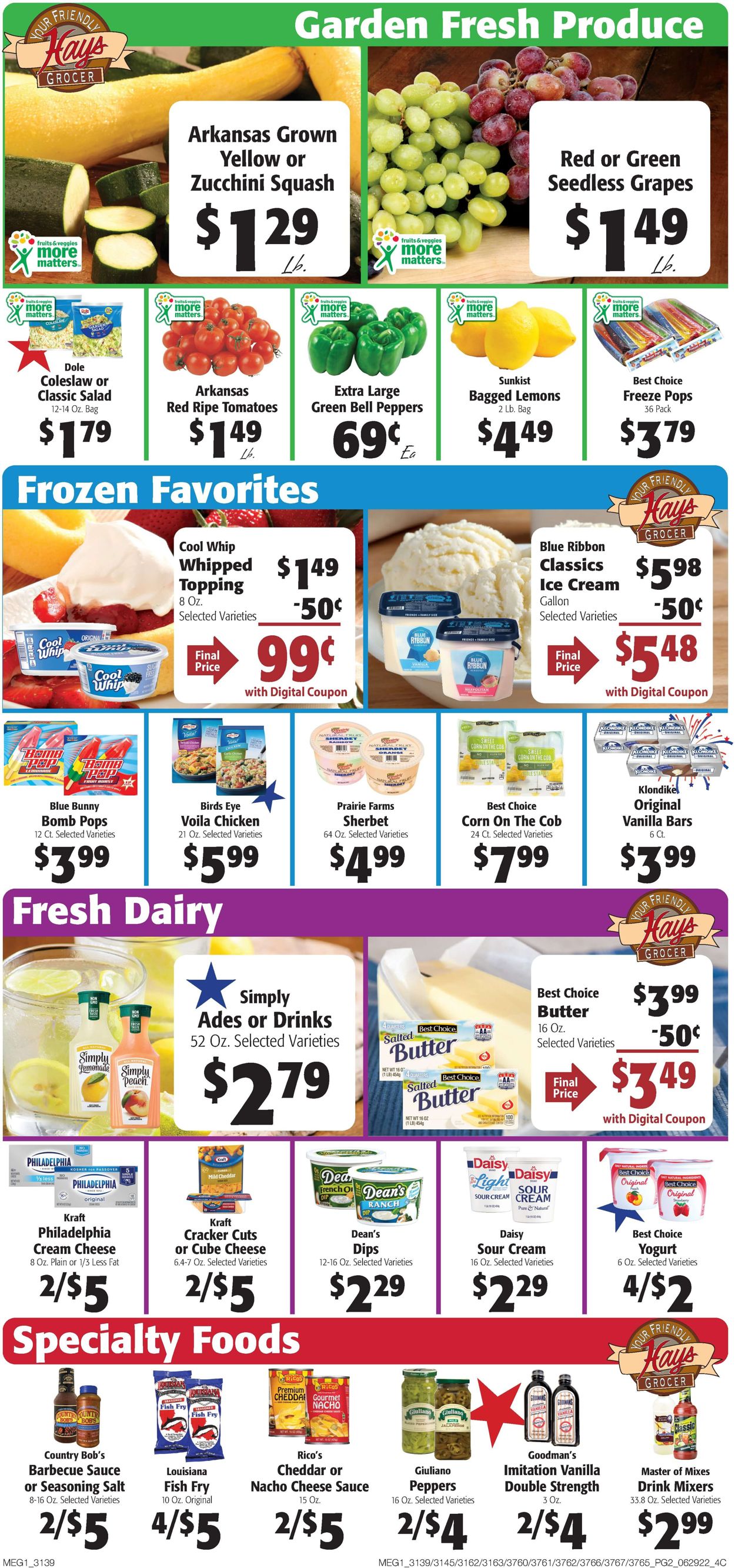 Hays Supermarket Weekly Ad Circular - valid 06/29-07/05/2022 (Page 4)