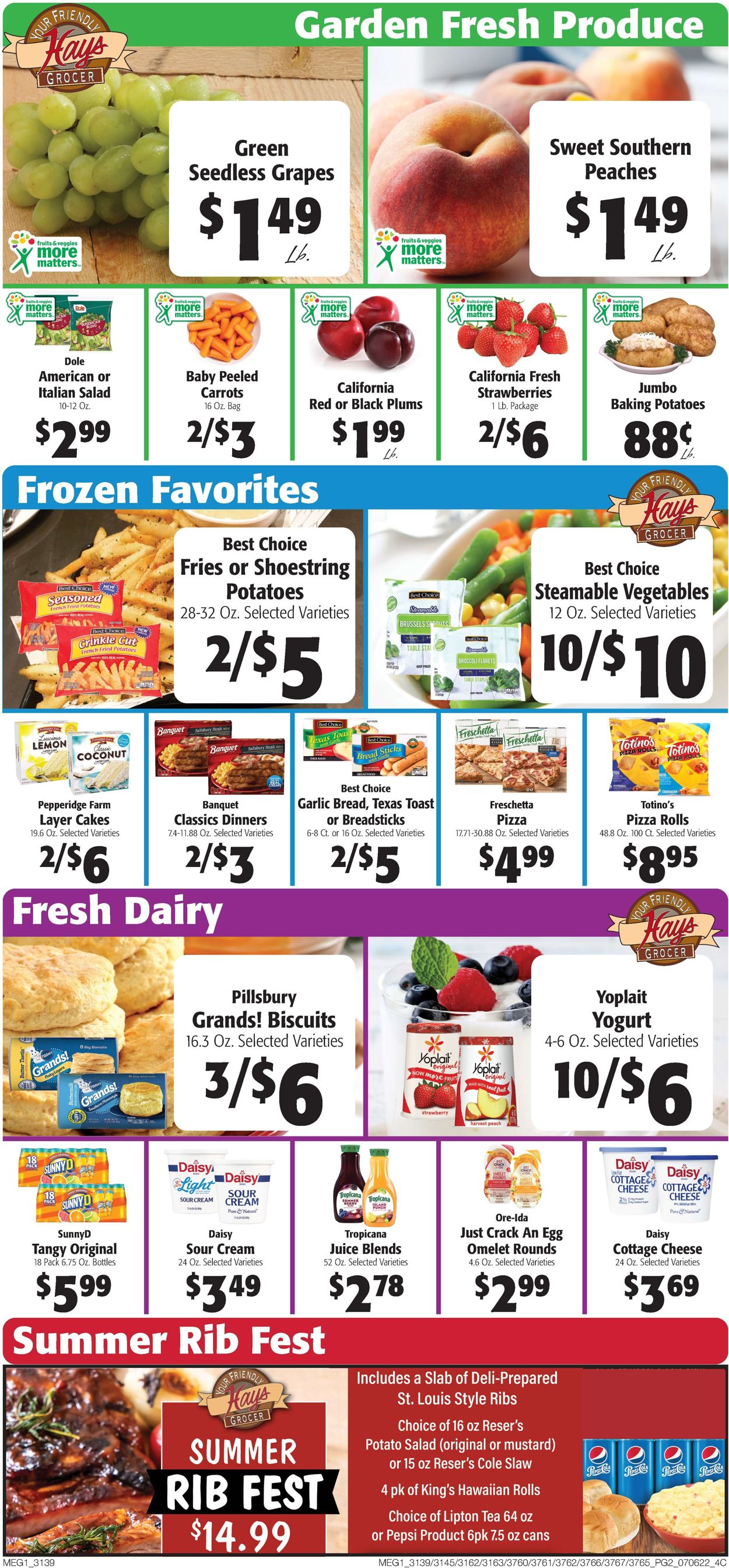 Hays Supermarket Weekly Ad Circular - valid 07/06-07/12/2022 (Page 2)