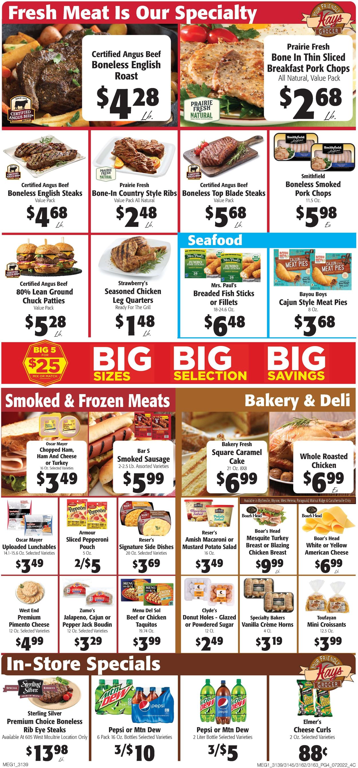 Hays Supermarket Weekly Ad Circular - valid 07/20-07/26/2022 (Page 4)