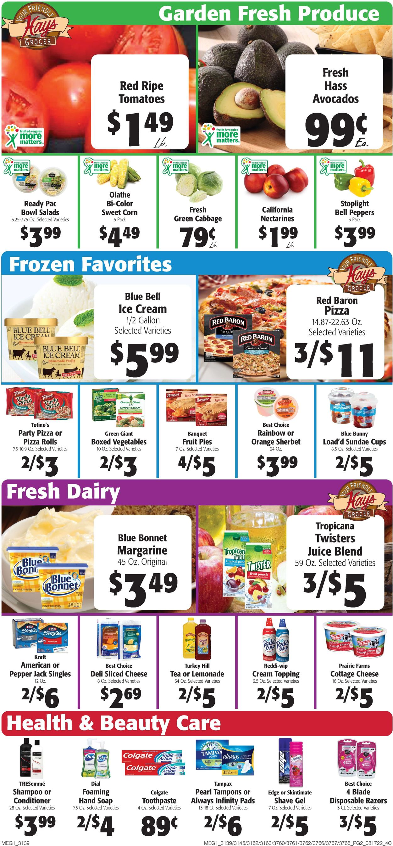 Hays Supermarket Weekly Ad Circular - valid 08/17-08/24/2022 (Page 2)