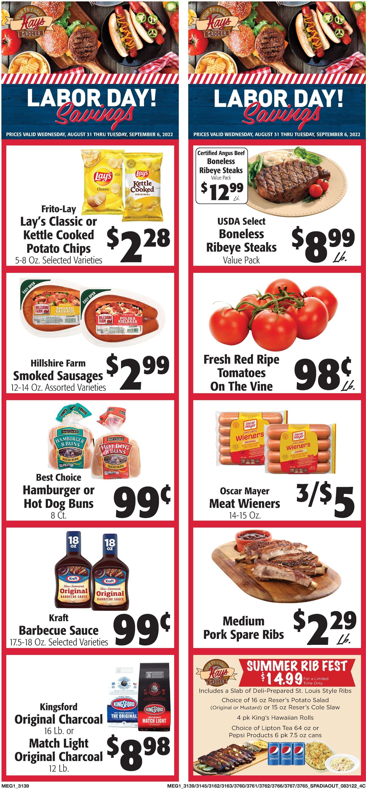 Hays Supermarket Weekly Ad Circular - valid 08/31-09/06/2022