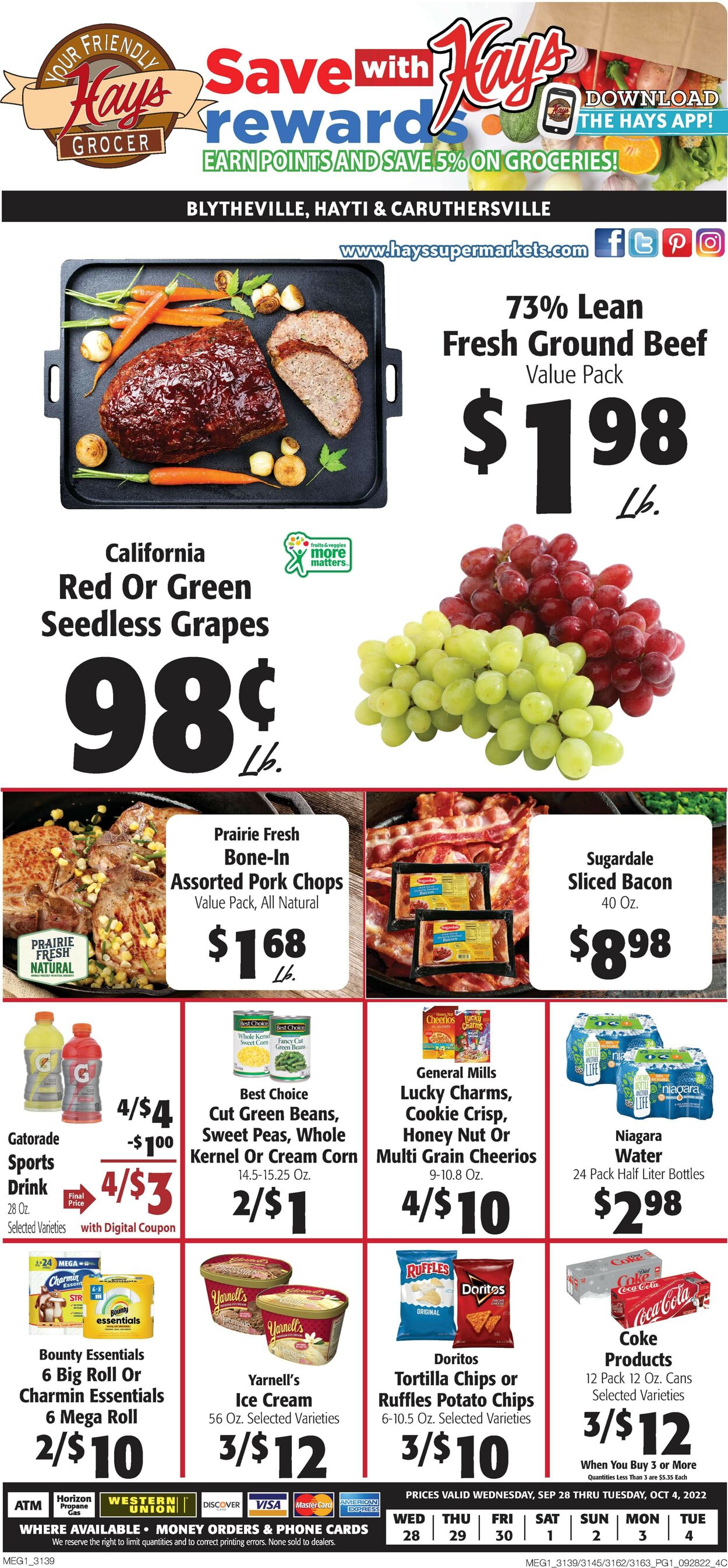 Hays Supermarket Weekly Ad Circular - valid 09/28-10/04/2022 (Page 3)