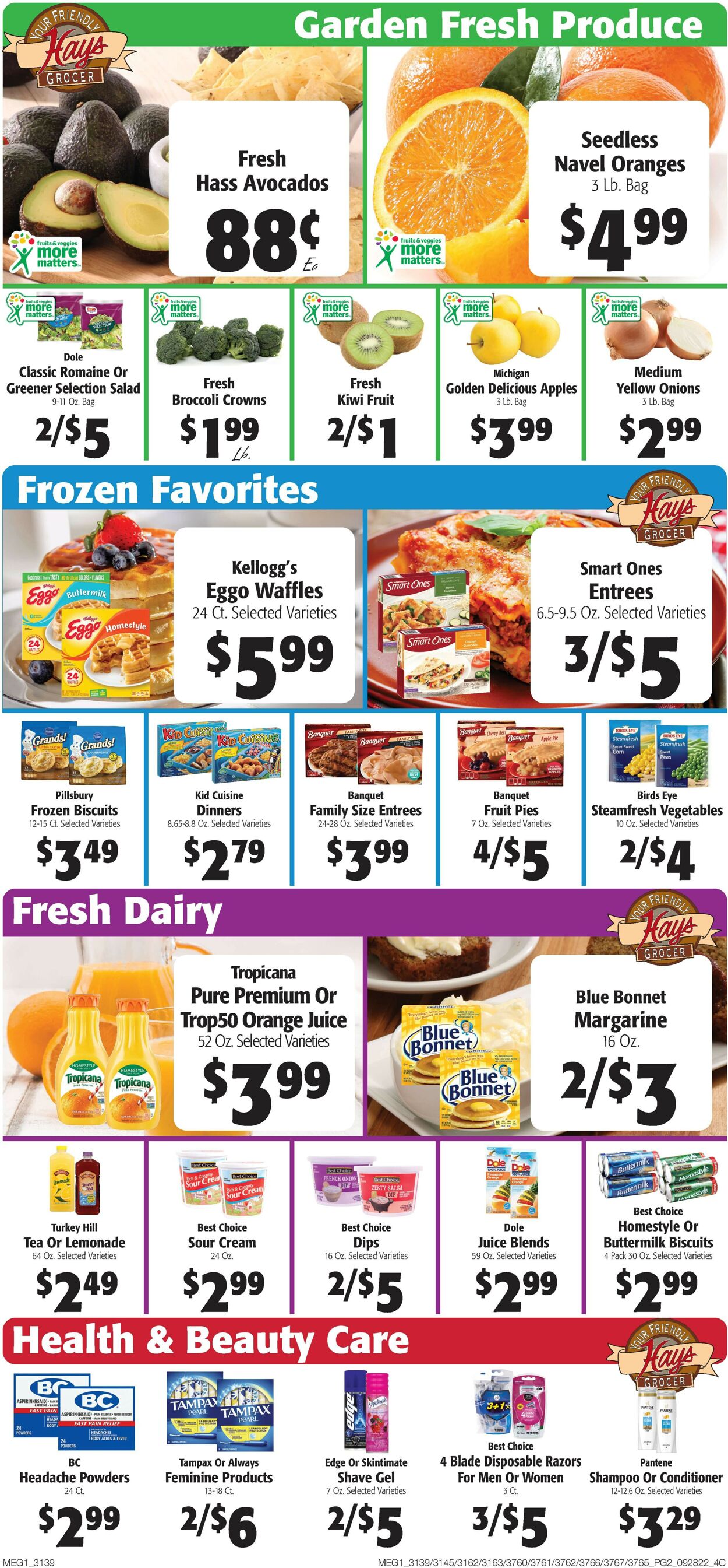 Hays Supermarket Weekly Ad Circular - valid 09/28-10/04/2022 (Page 4)