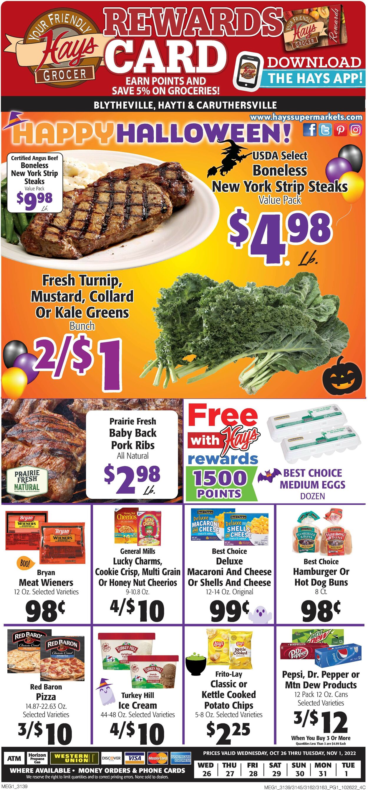 Hays Supermarket Weekly Ad Circular - valid 10/26-11/01/2022 (Page 3)