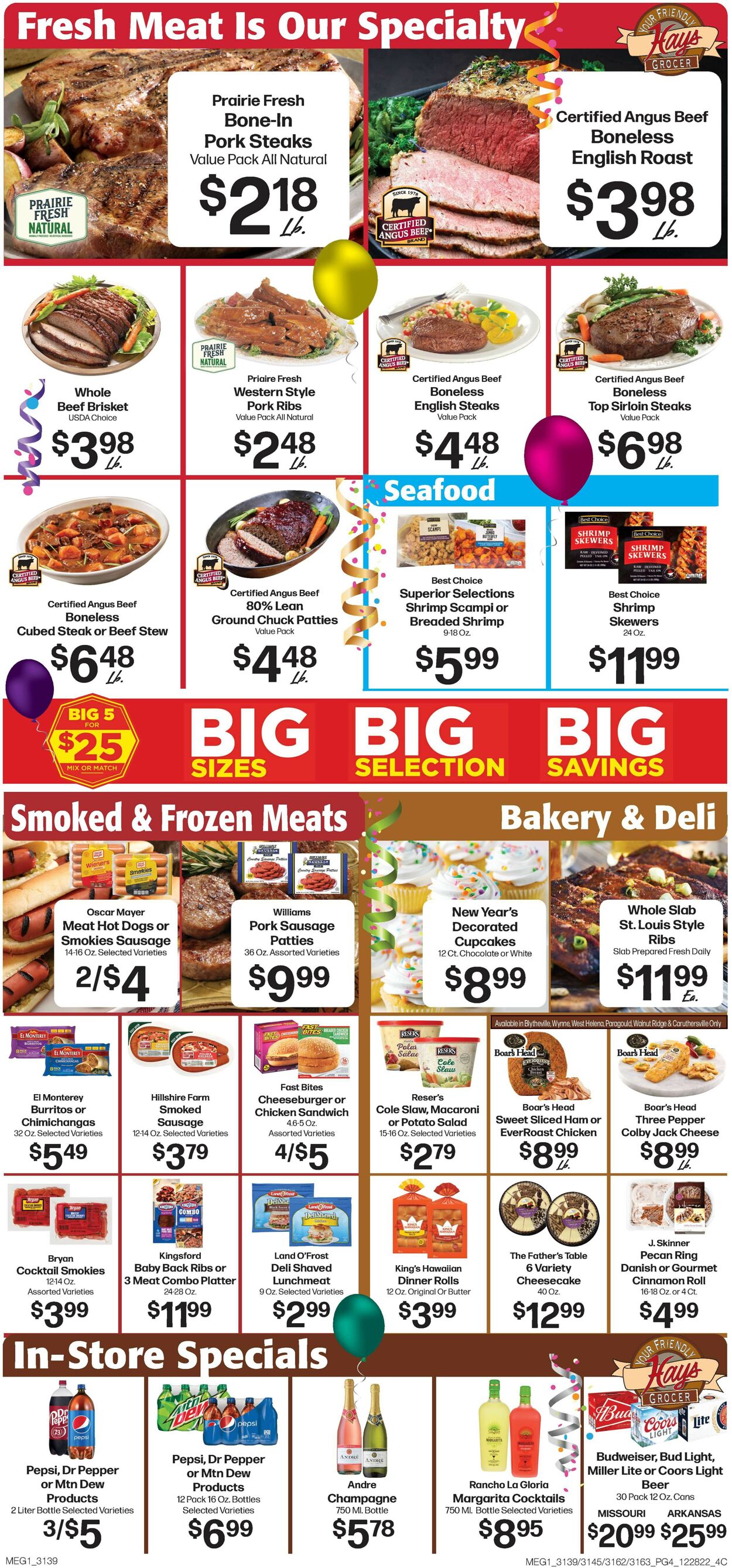 Hays Supermarket Weekly Ad Circular - valid 12/28-01/03/2023 (Page 6)
