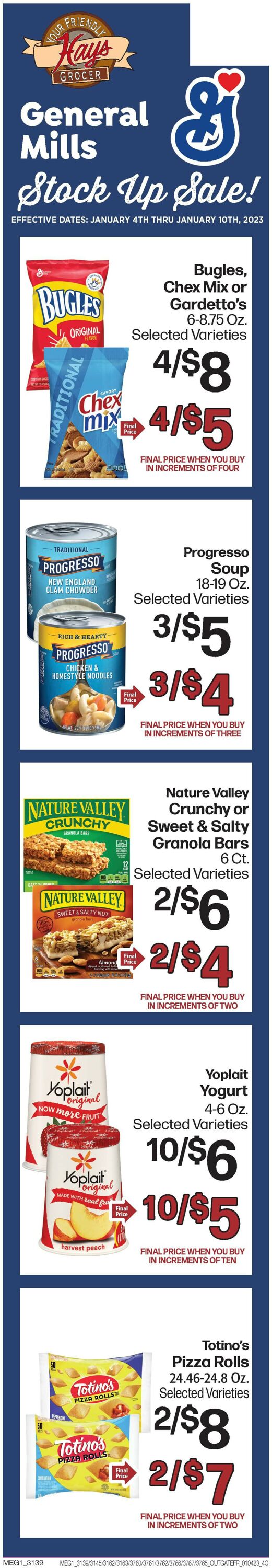 Hays Supermarket Weekly Ad Circular - valid 01/04-01/10/2023