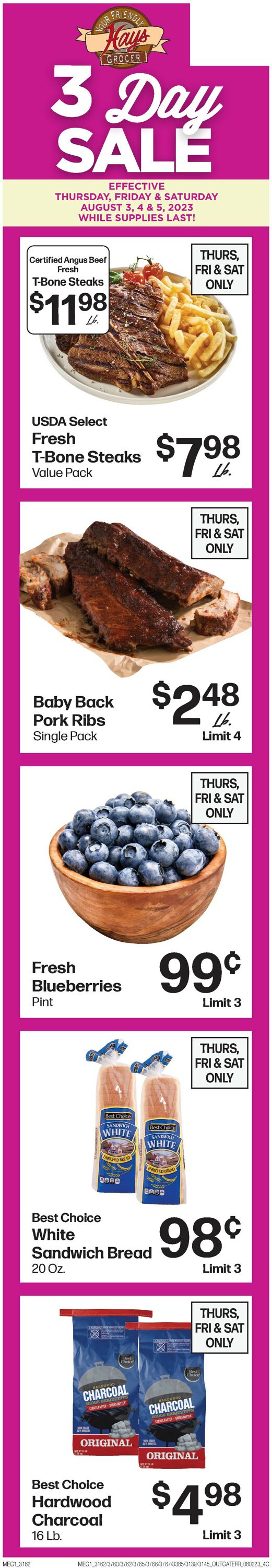 Hays Supermarket Weekly Ad Circular - valid 08/02-08/08/2023