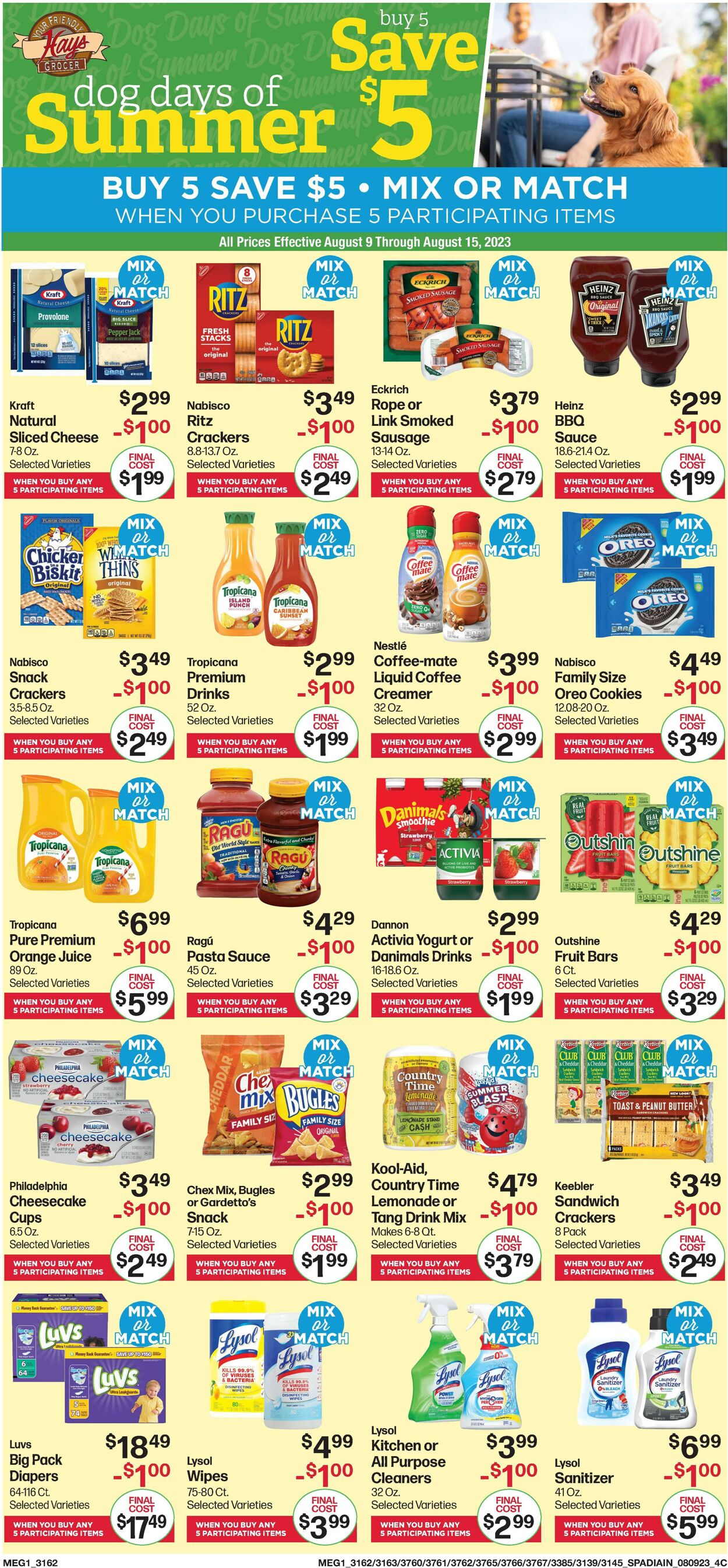 Hays Supermarket Weekly Ad Circular - valid 08/09-08/15/2023