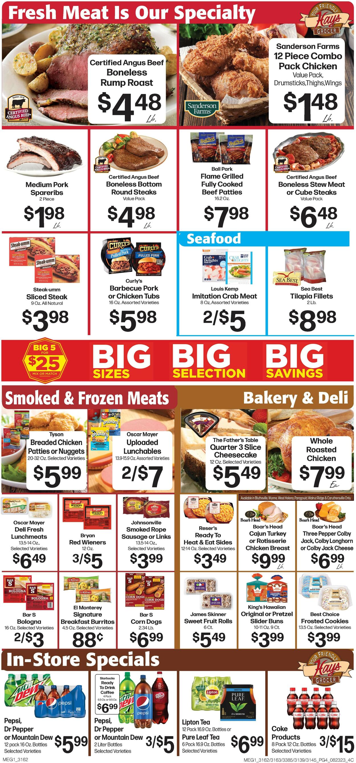 Hays Supermarket Weekly Ad Circular - valid 08/23-08/29/2023 (Page 4)