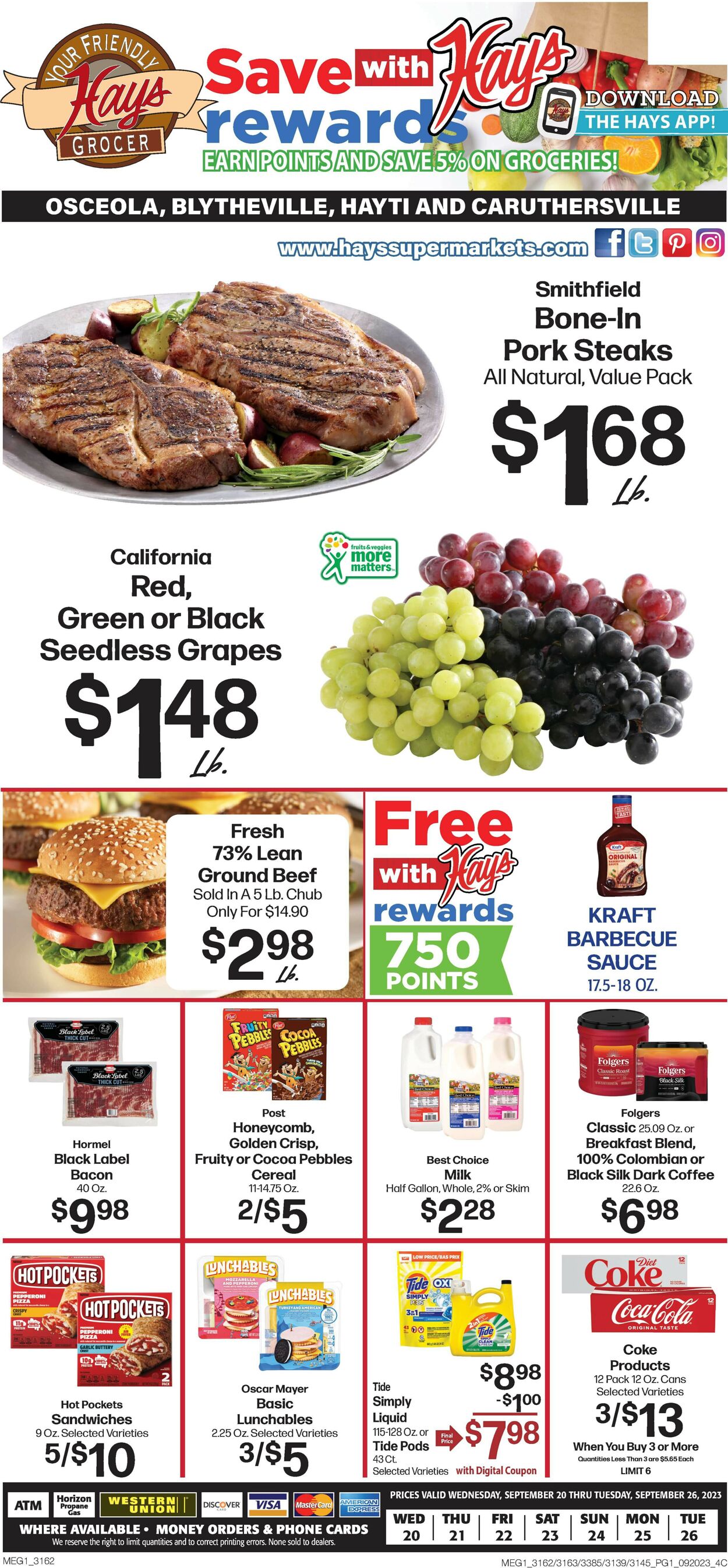 Hays Supermarket Weekly Ad Circular - valid 09/20-09/26/2023