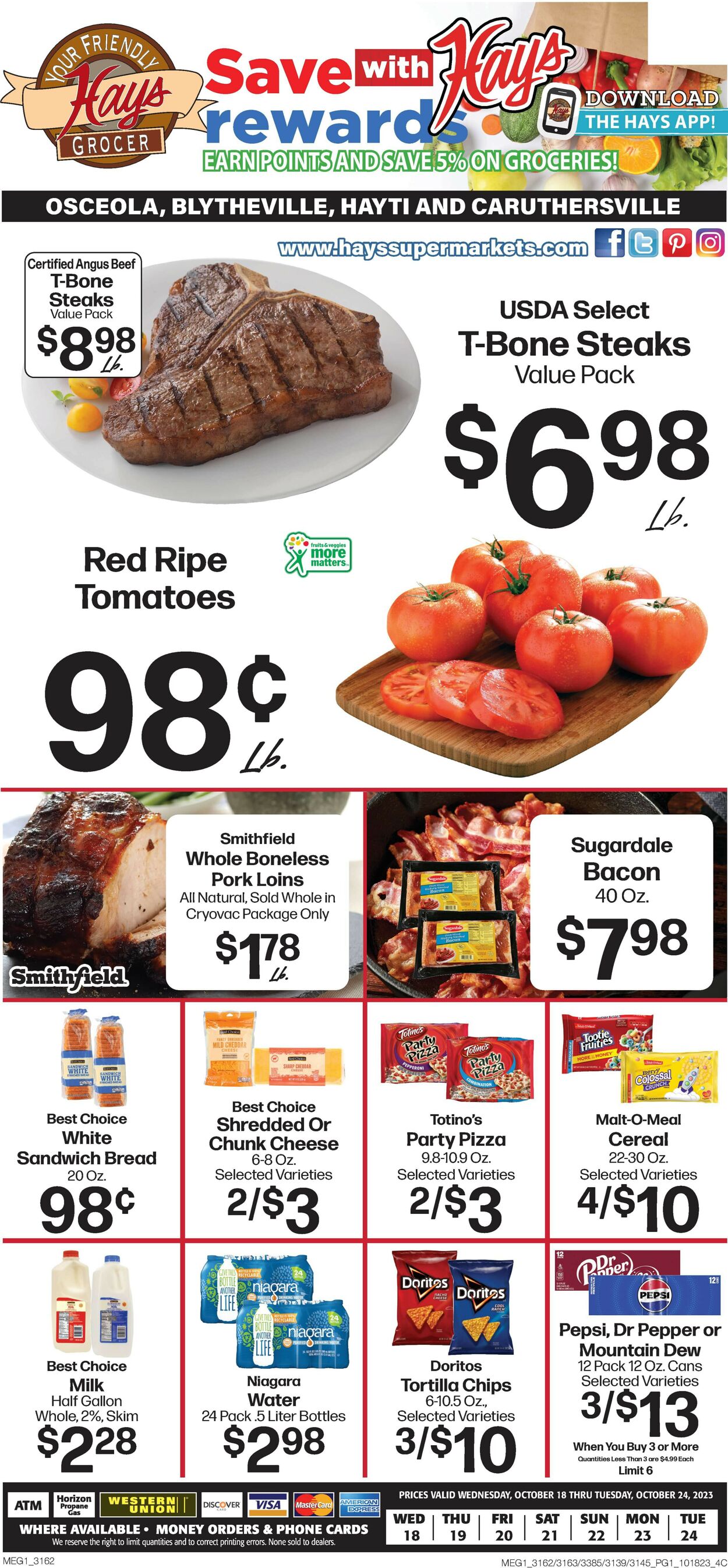 Hays Supermarket Weekly Ad Circular - valid 10/18-10/24/2023
