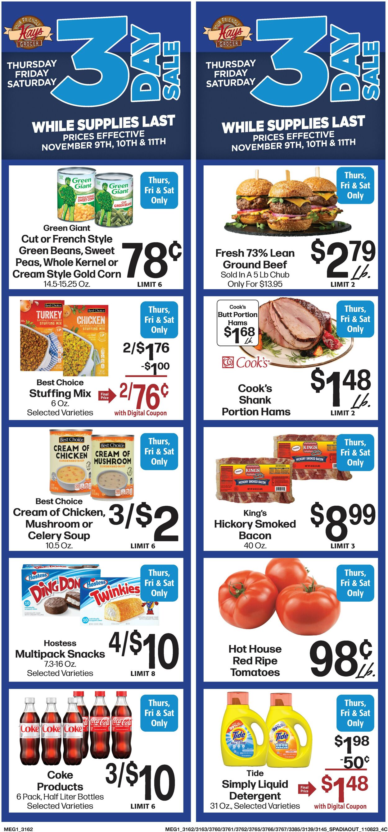 Hays Supermarket Weekly Ad Circular - valid 11/08-11/14/2023