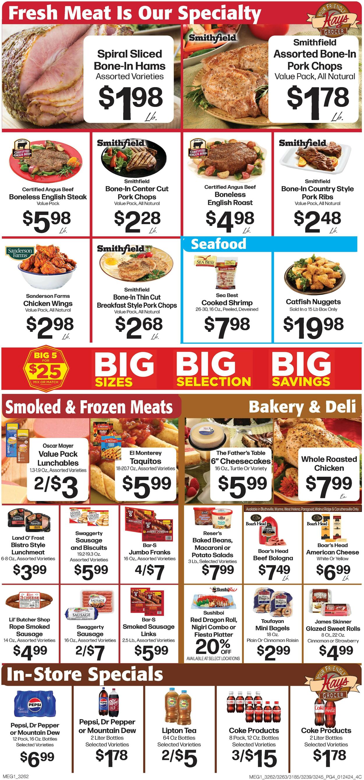 Hays Supermarket Weekly Ad Circular - valid 01/24-01/30/2024 (Page 4)