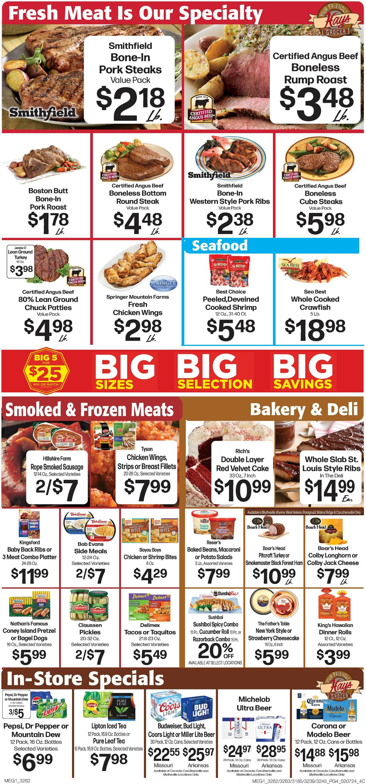 Hays Supermarket Weekly Ad Circular - valid 02/07-02/14/2024 (Page 6)