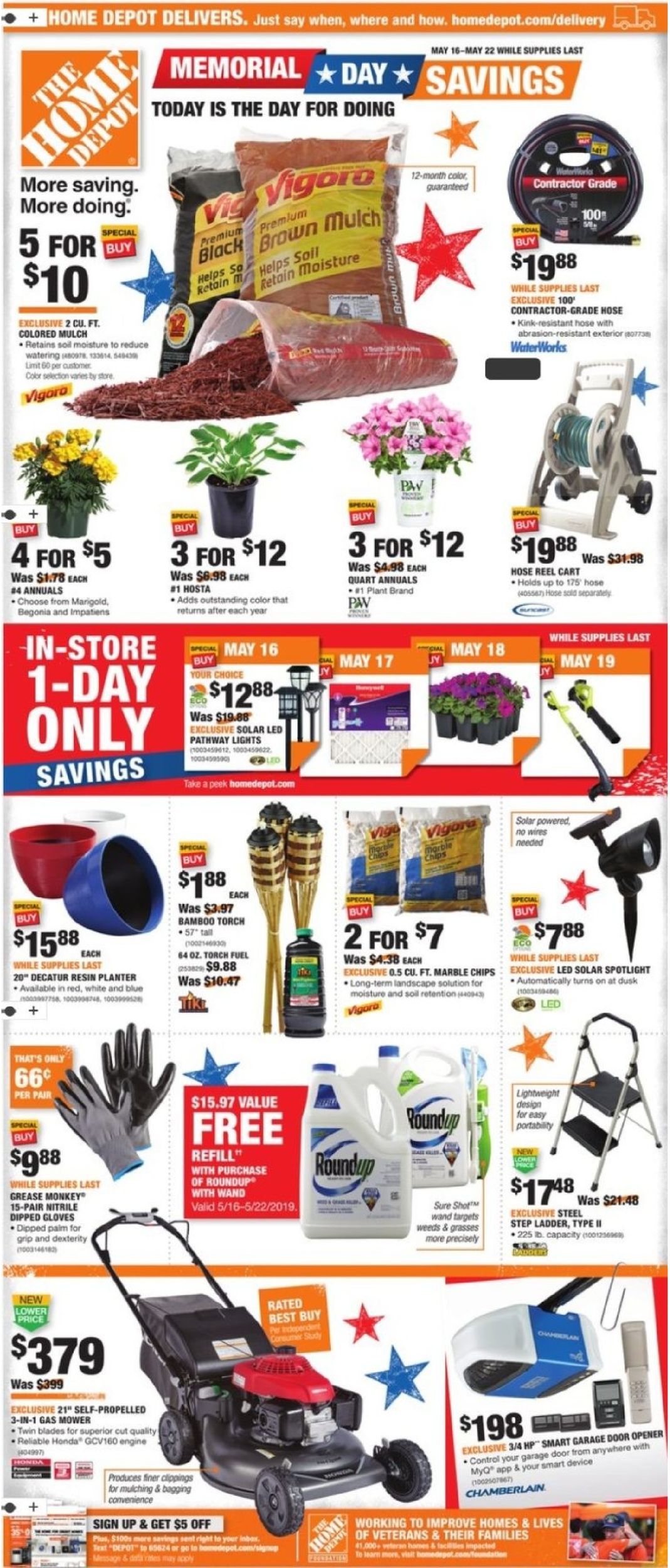Home Depot Weekly Ad Circular - valid 05/16-05/22/2019