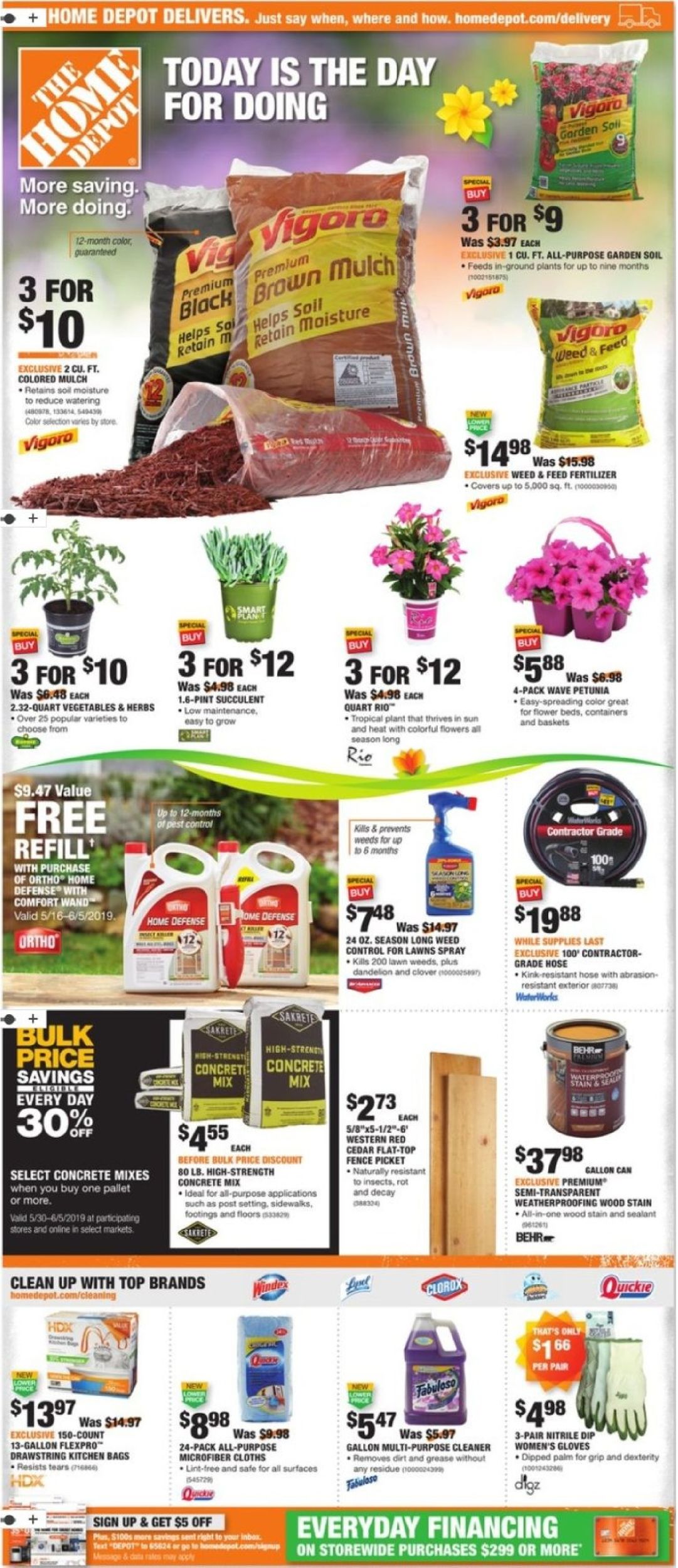 Home Depot Weekly Ad Circular - valid 05/30-06/05/2019