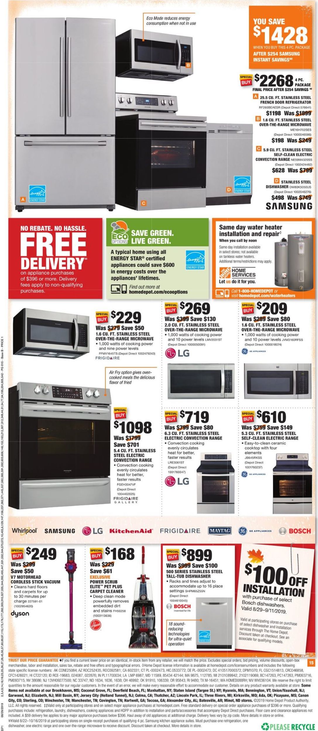 Home Depot Weekly Ad Circular - valid 08/29-09/08/2019 (Page 15)